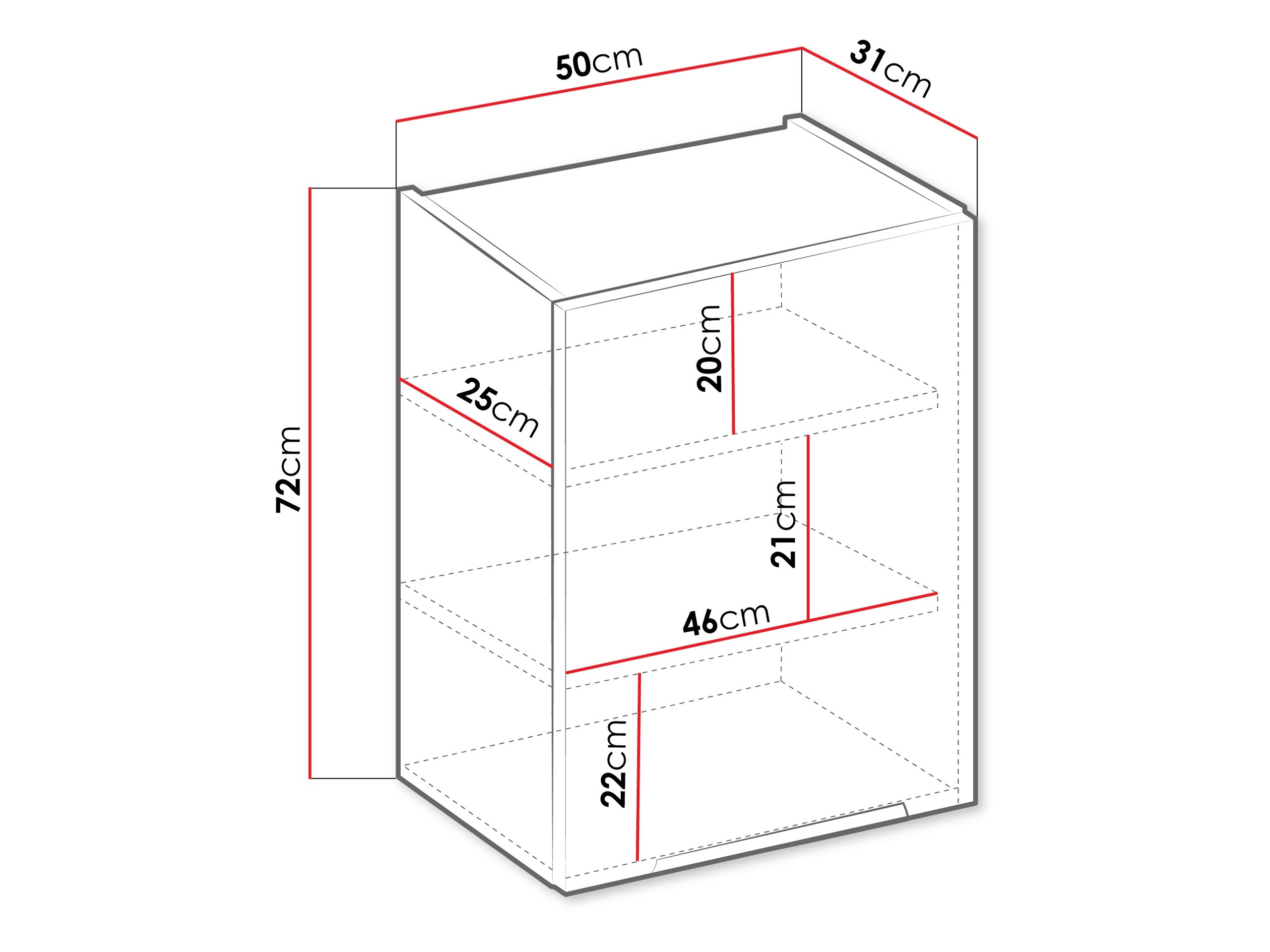 Πολυμορφικό ντουλάπι τοίχου Sole 122