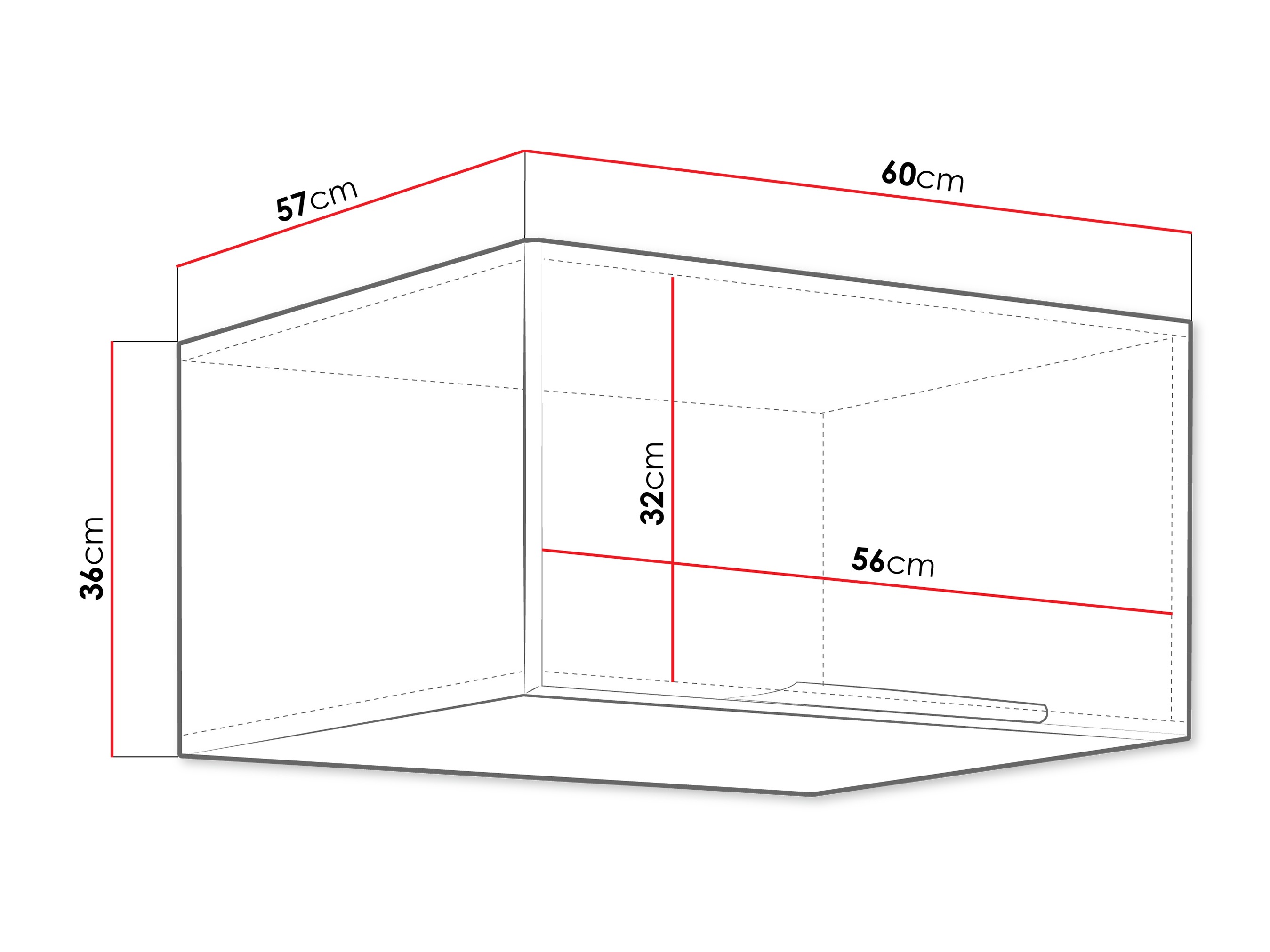 Modular wall cabinet Sole 140