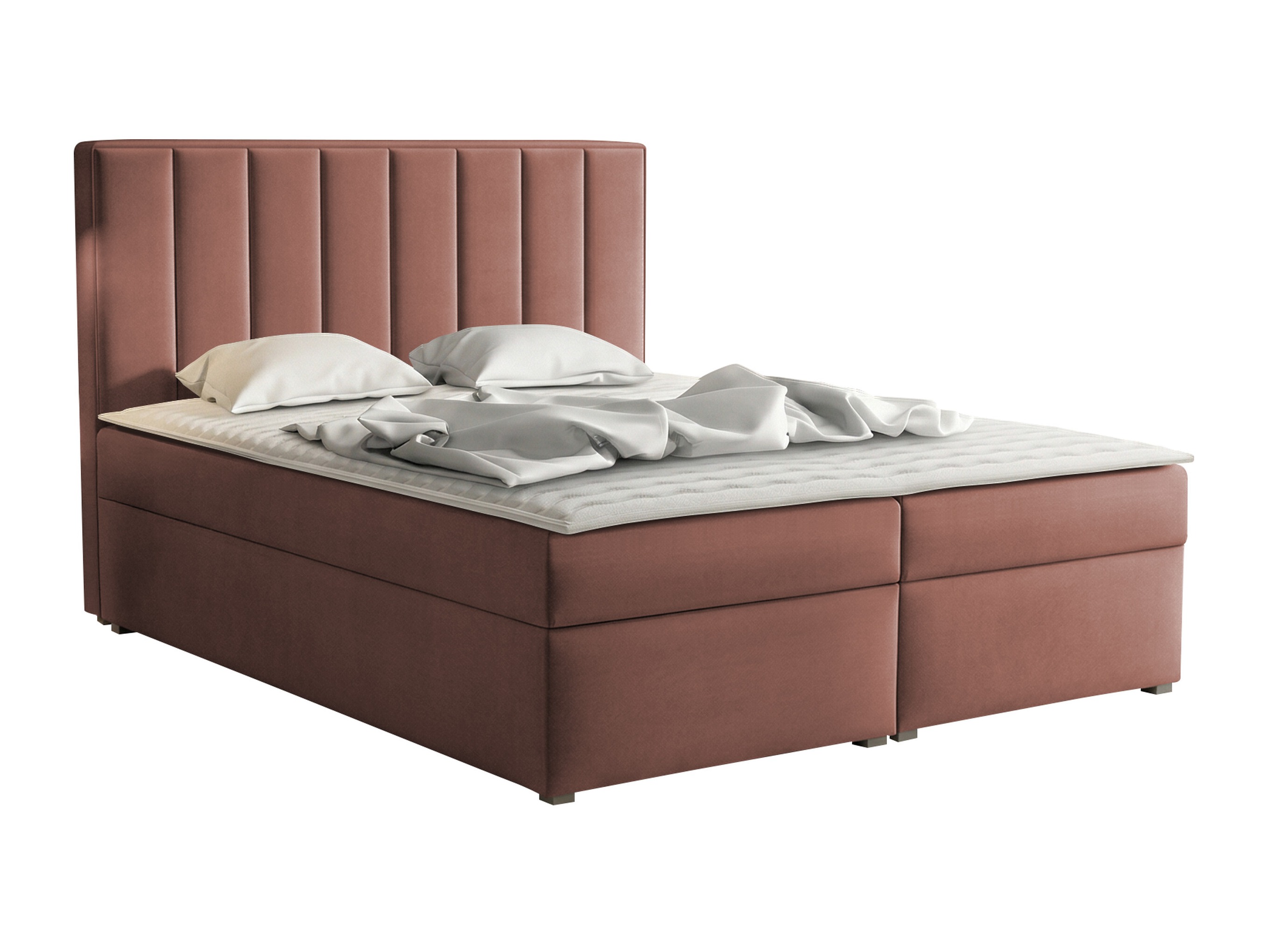 Κρεβάτι continental Pomona 116 (Magic βελούδινο 2258)