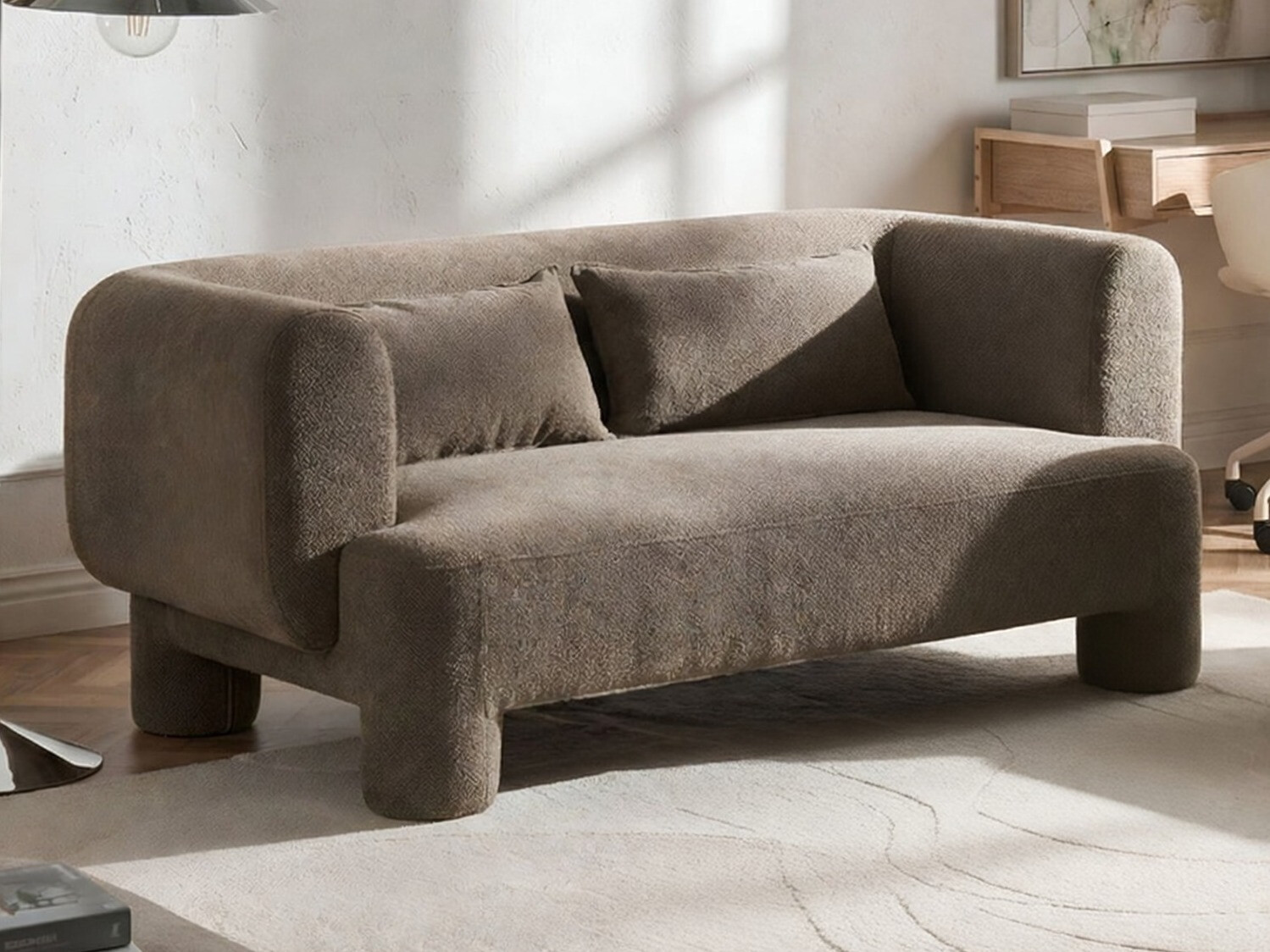 Καναπές Cavsali 101 (Καφέ)