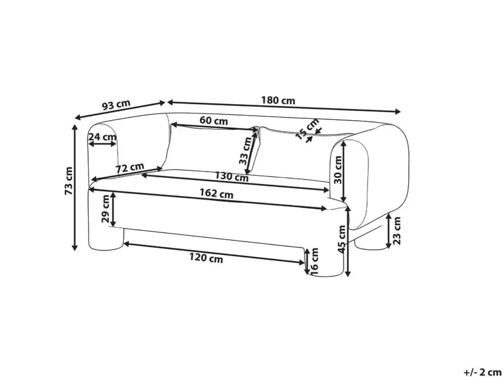 Sofa Cavsali 101 (Brown)