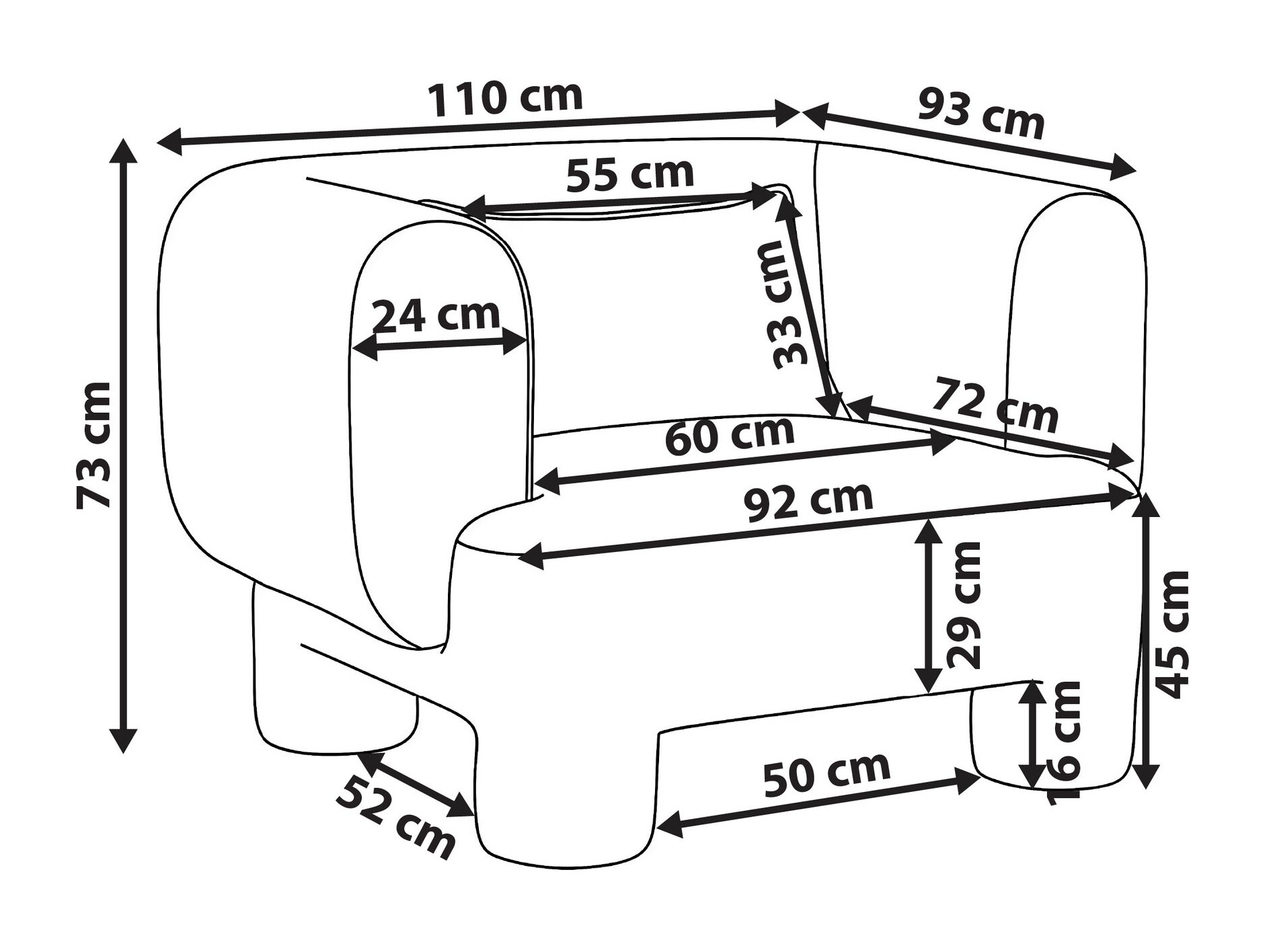 Πολυθρόνα Cavsali 102 (Άσπρο)