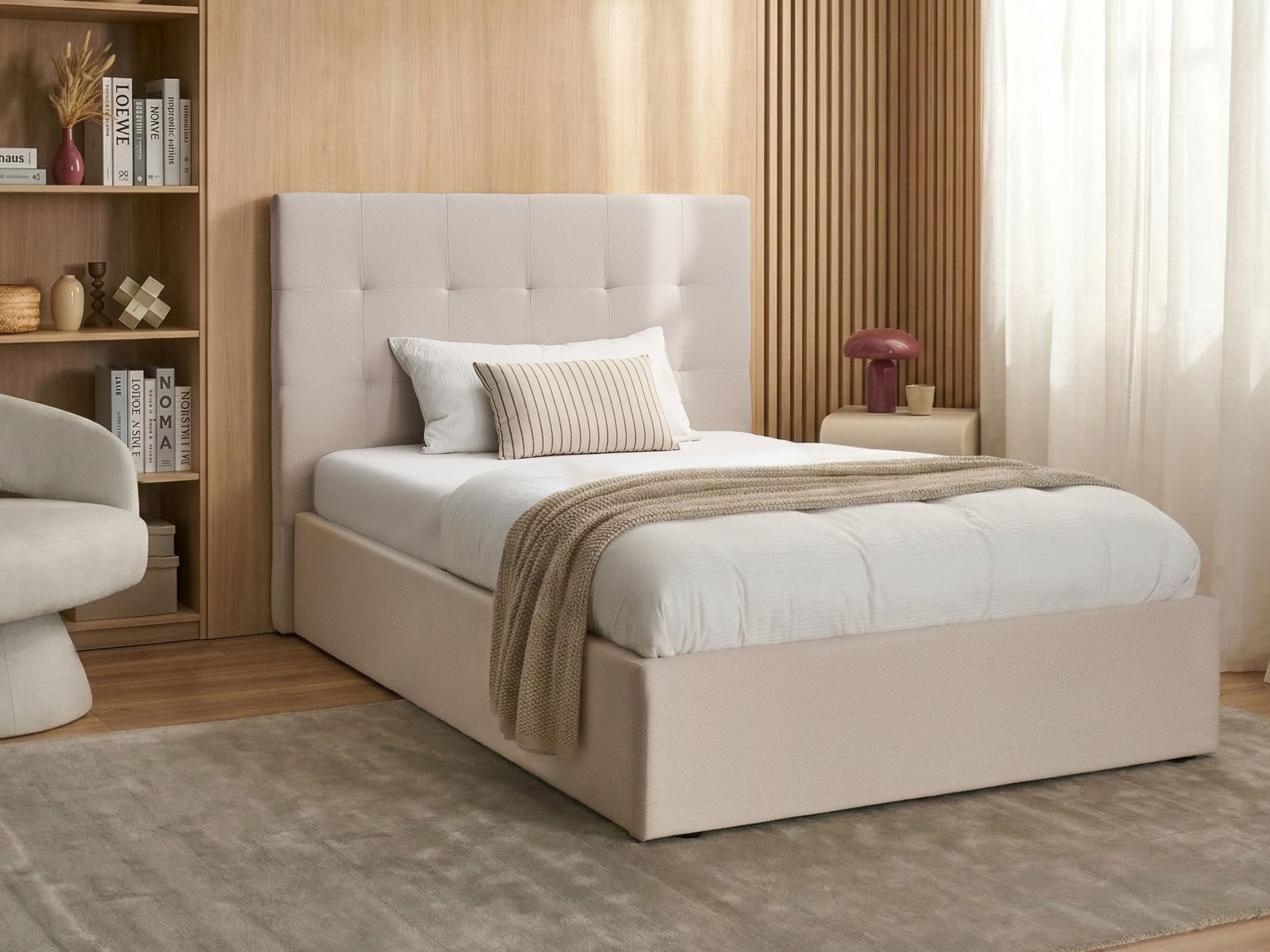 Κρεβάτι Berwyn 3312 (Μπεζ)