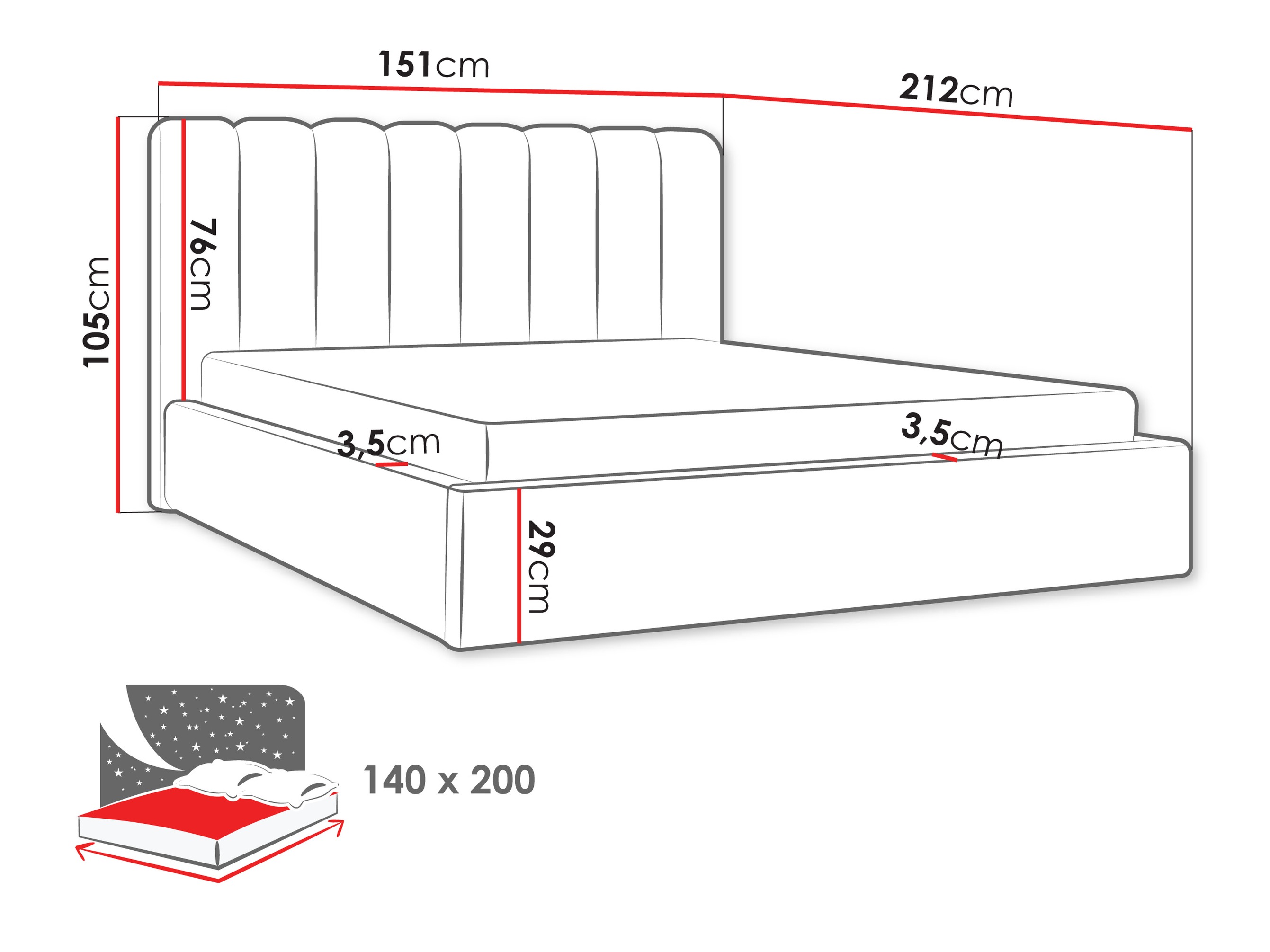 Κρεβάτι ComfiDream Stylos (Margo 227.04)