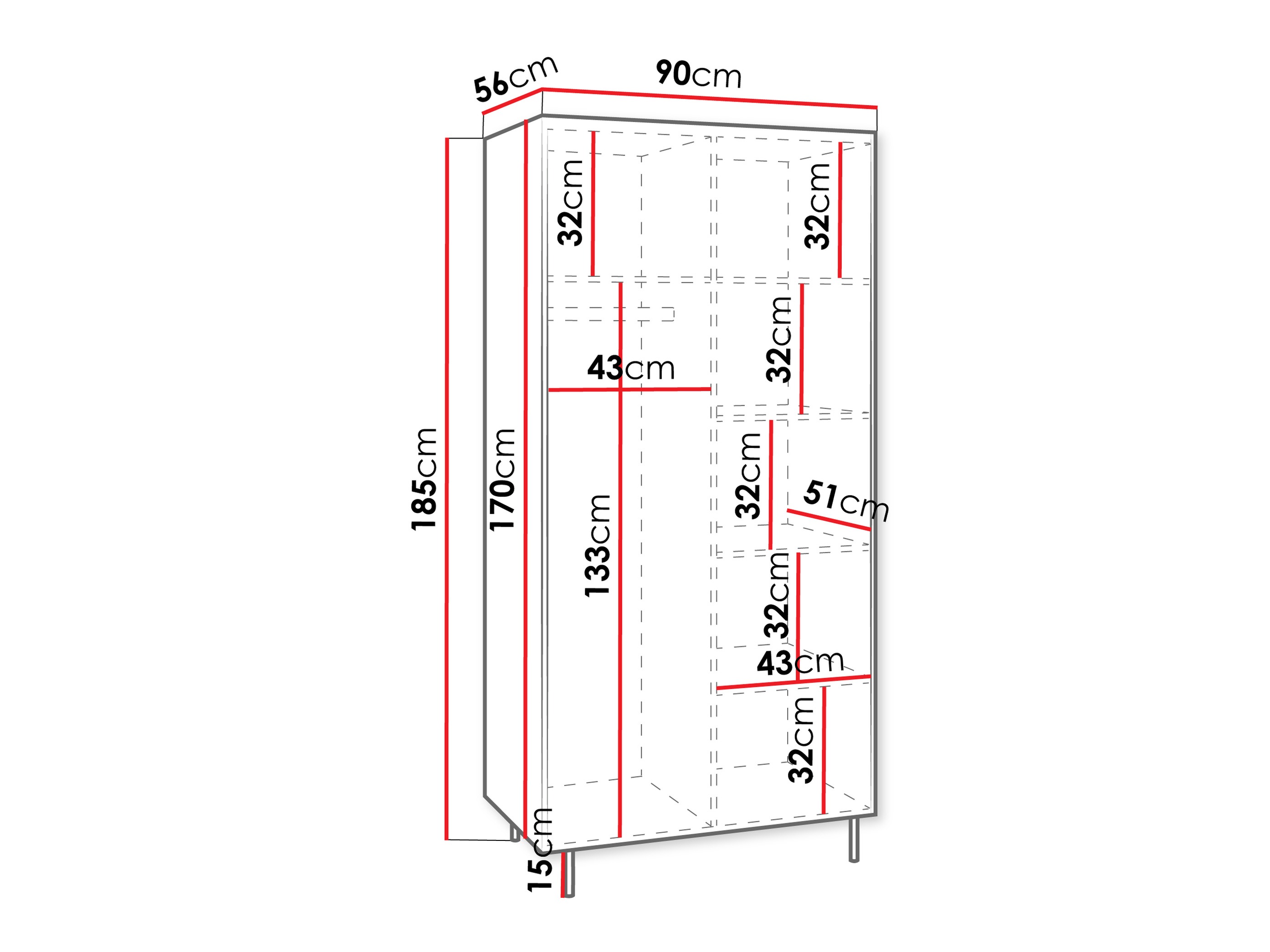 Ντουλάπα Comfivo Belviro