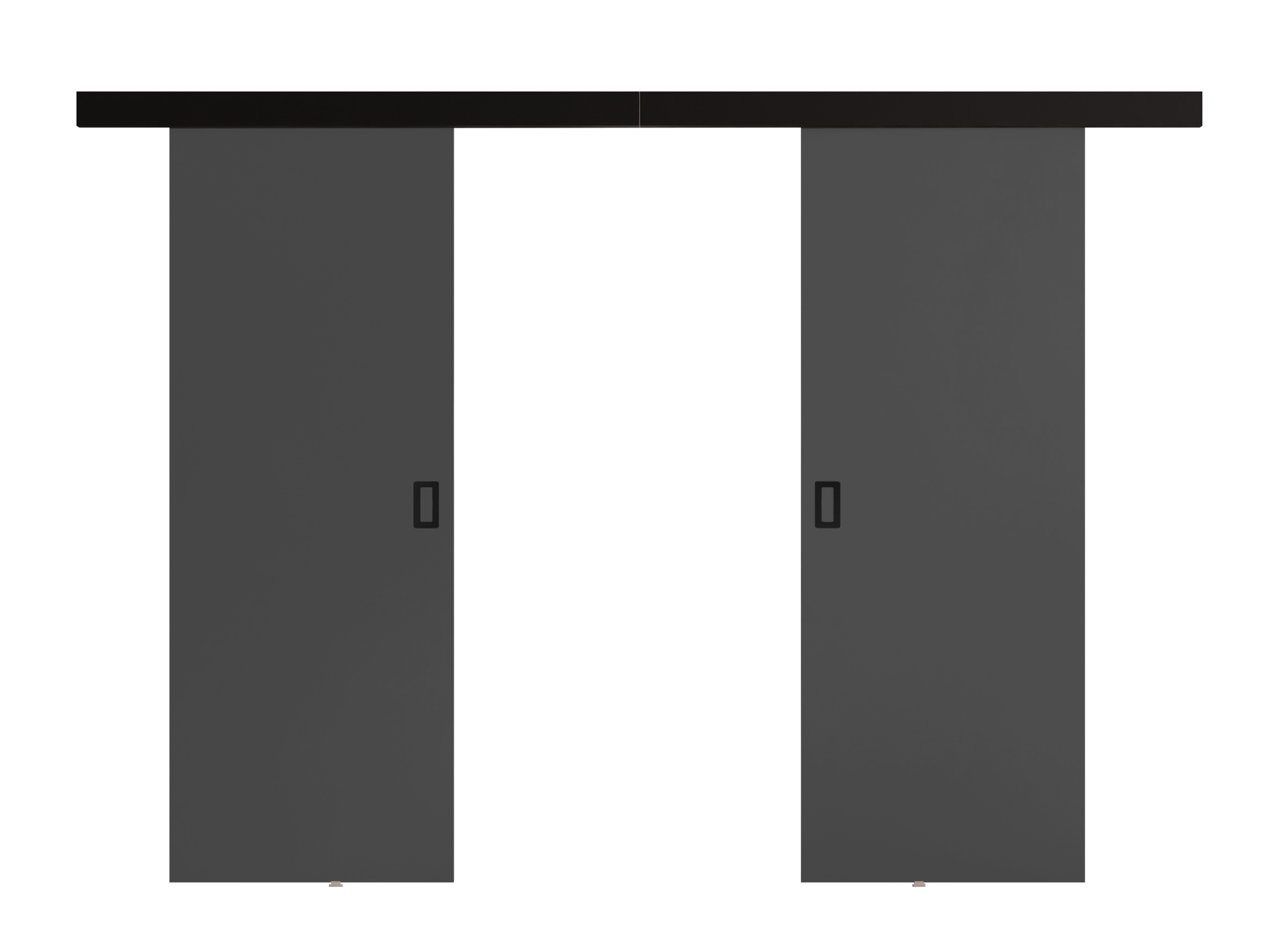 Συρόμενες πόρτες Dover 200 (Γραφίτης)