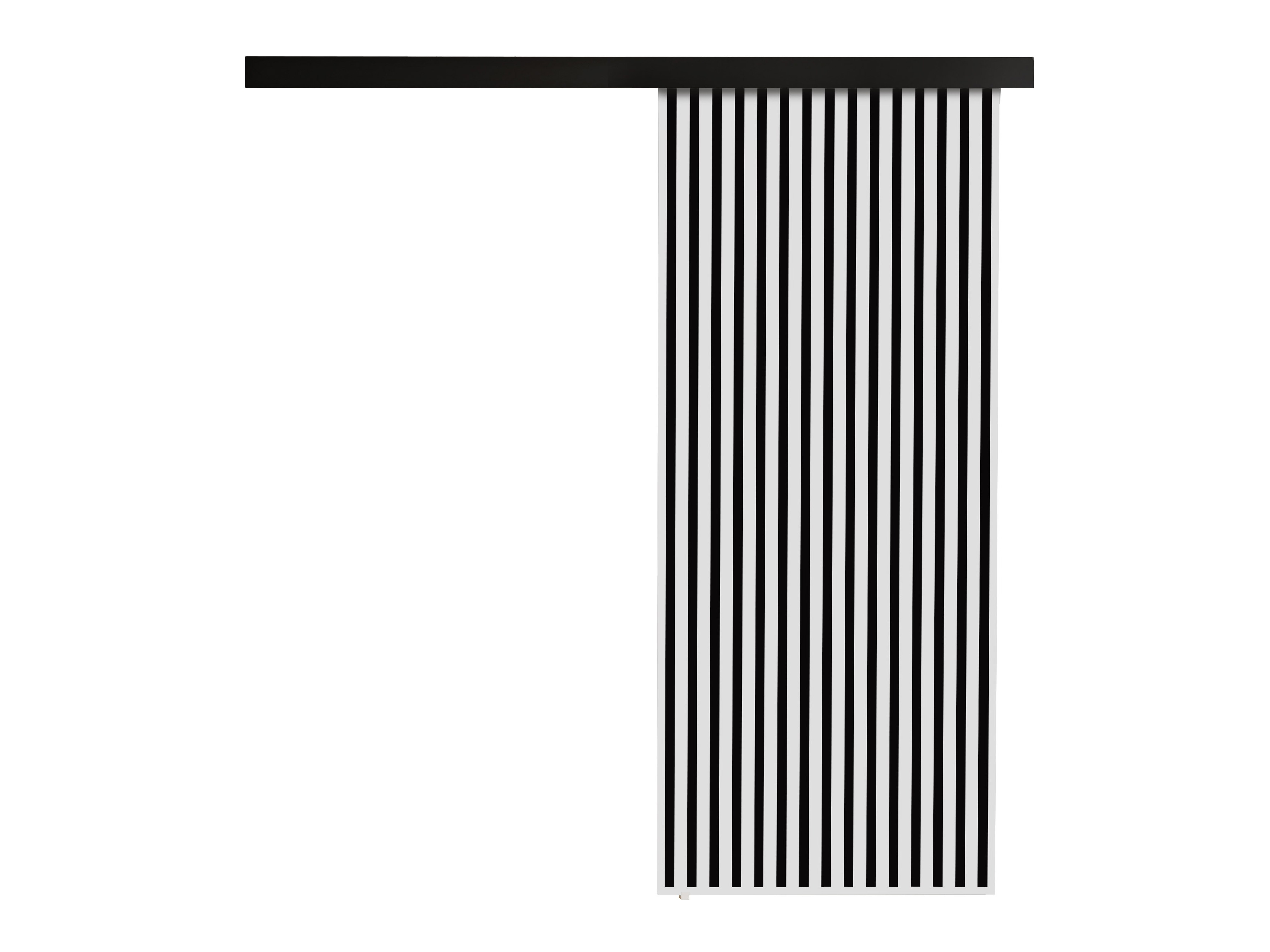 Συρόμενες πόρτες Dover 202 (Άσπρο + Μαύρο)