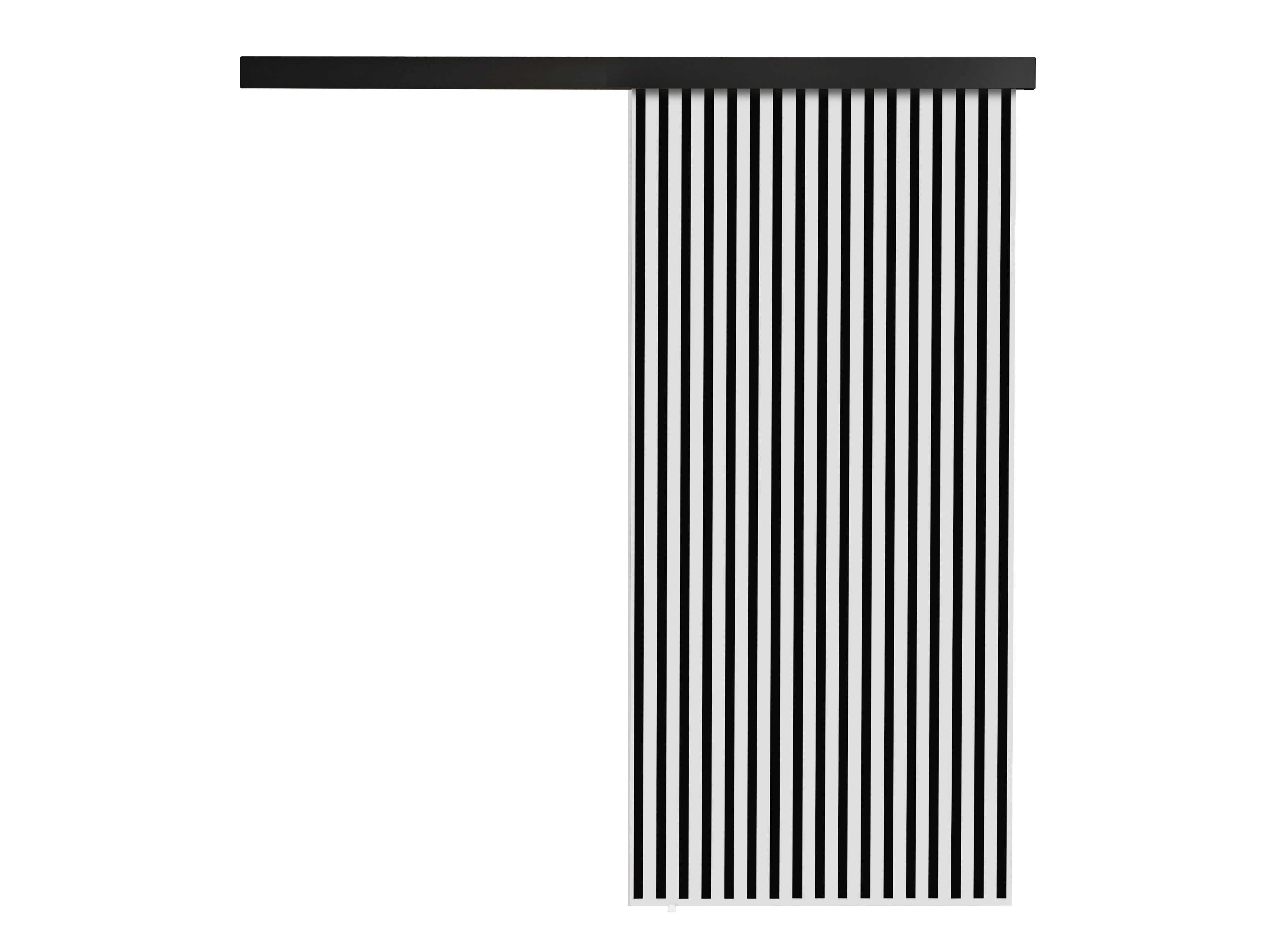 Συρόμενες πόρτες Dover 203 (Άσπρο + Μαύρο)