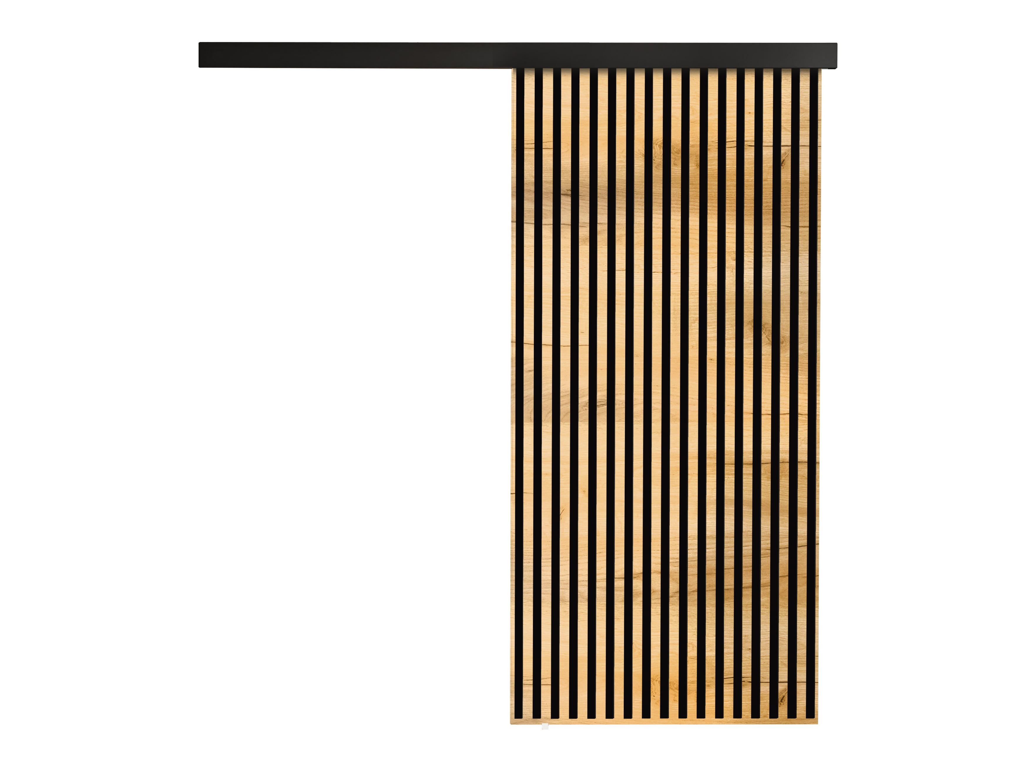 Συρόμενες πόρτες Dover 203 (Craft χρυσή βελανιδιά + Μαύρο)