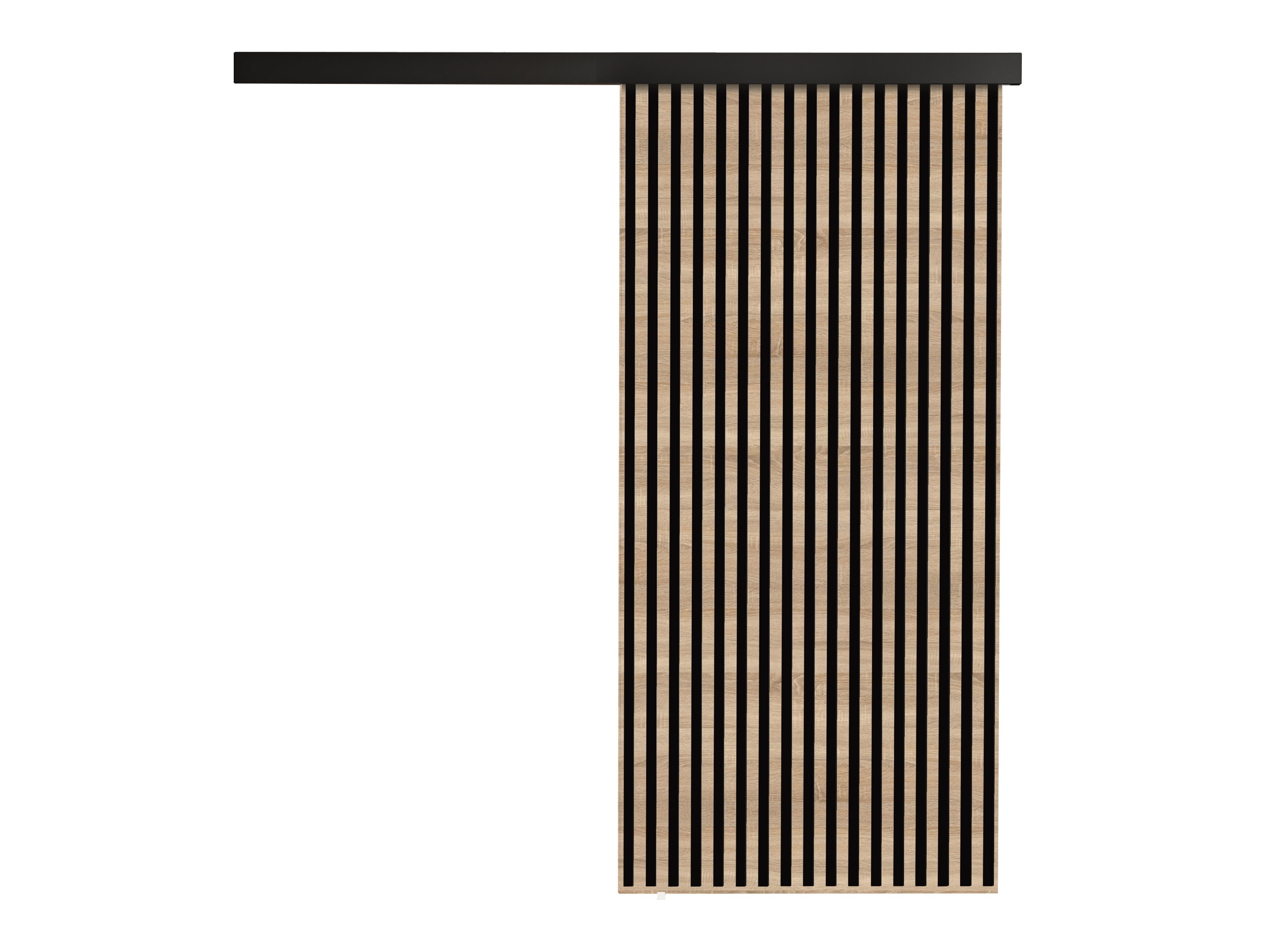 Συρόμενες πόρτες Dover 203 (Sonoma οξιά + Μαύρο)