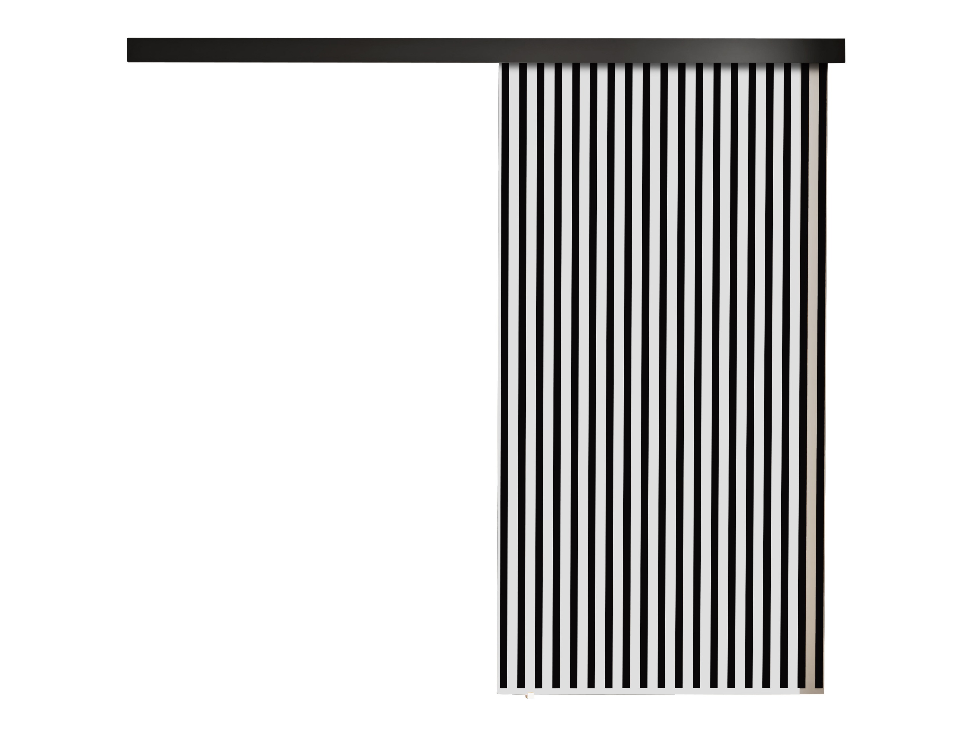 Συρόμενες πόρτες Dover 204 (Άσπρο + Μαύρο)