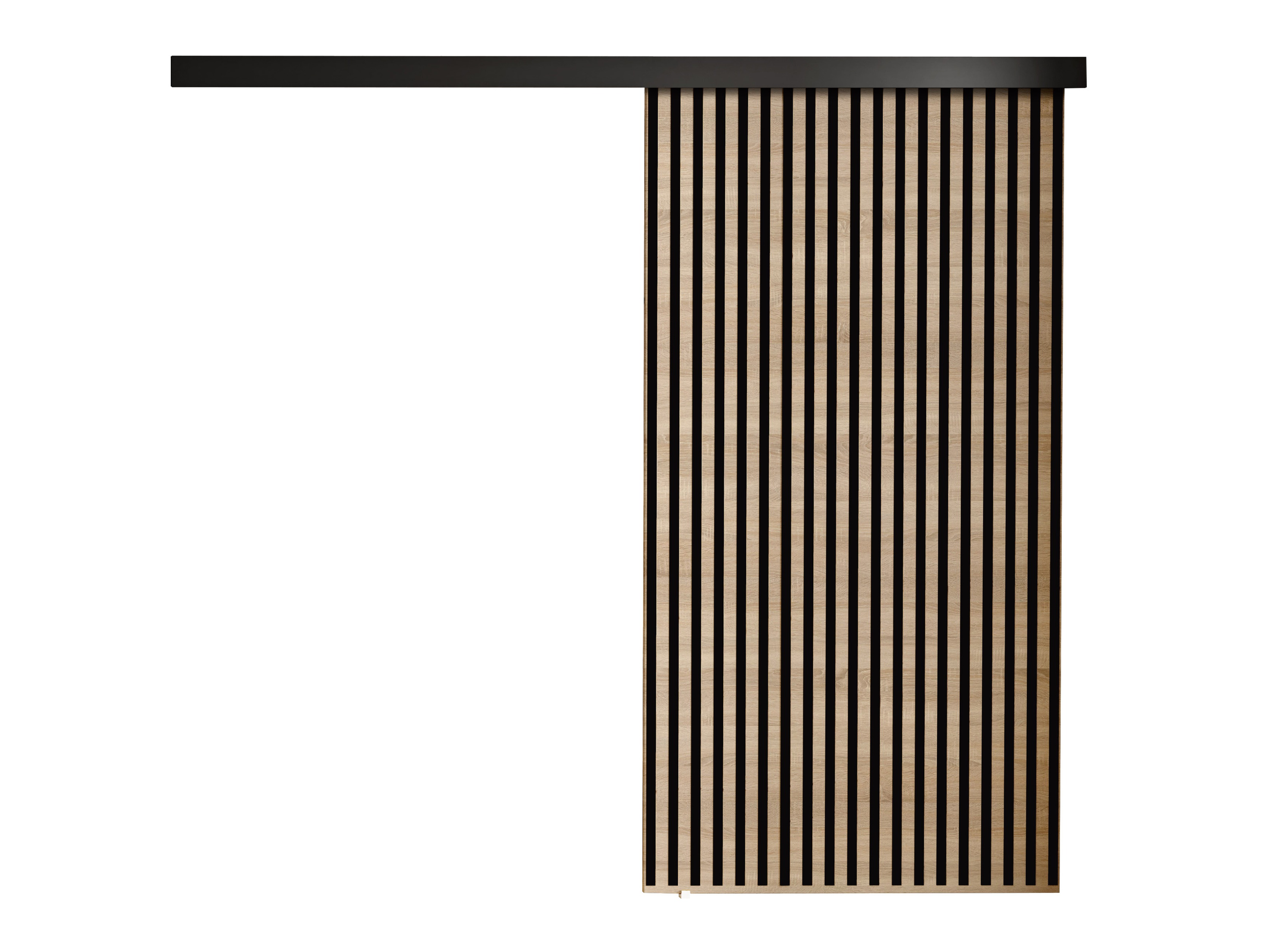 Συρόμενες πόρτες Dover 204 (Sonoma οξιά + Μαύρο)