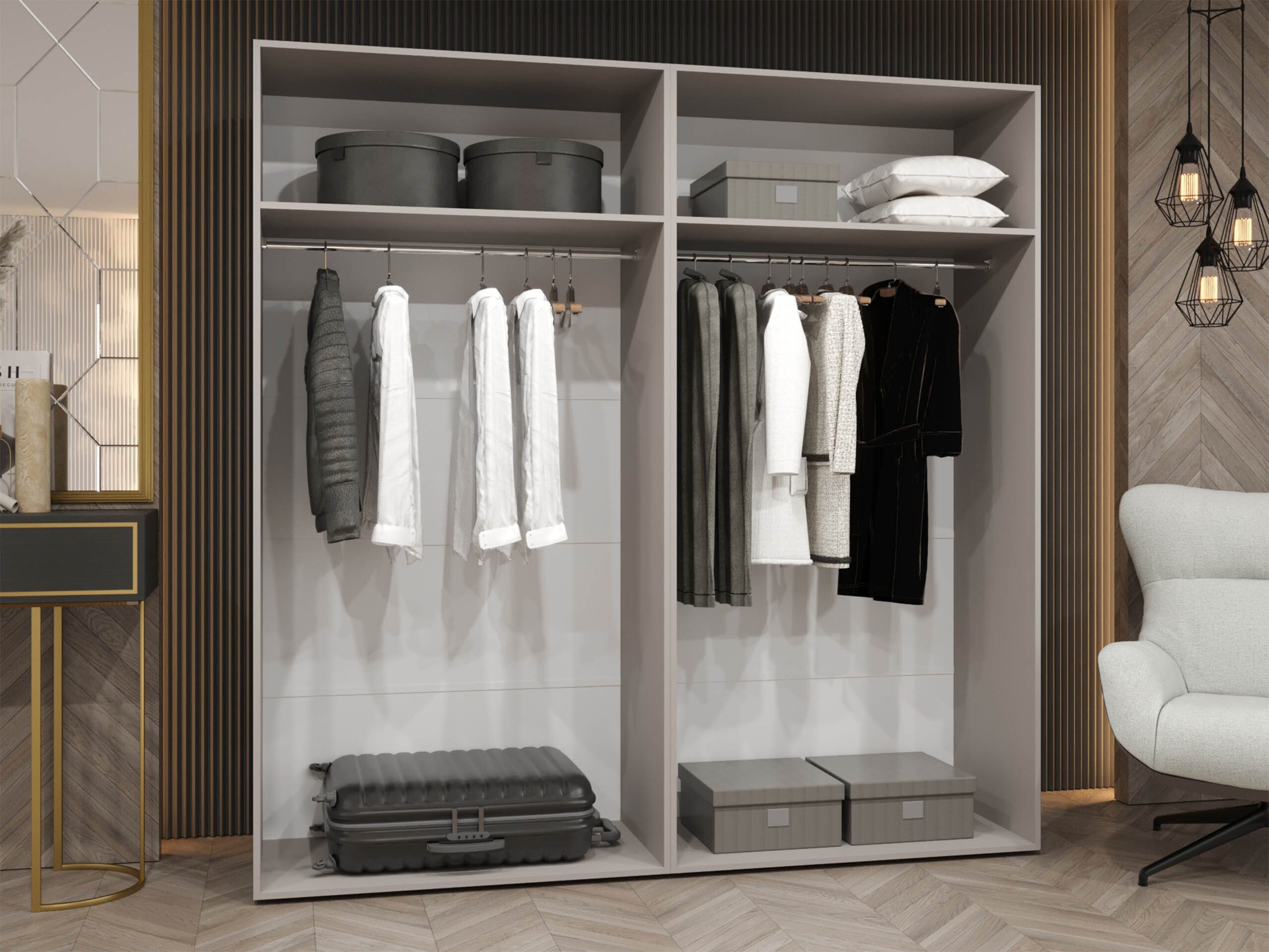 Ντουλάπα Hartford 595 (Άσπρο)