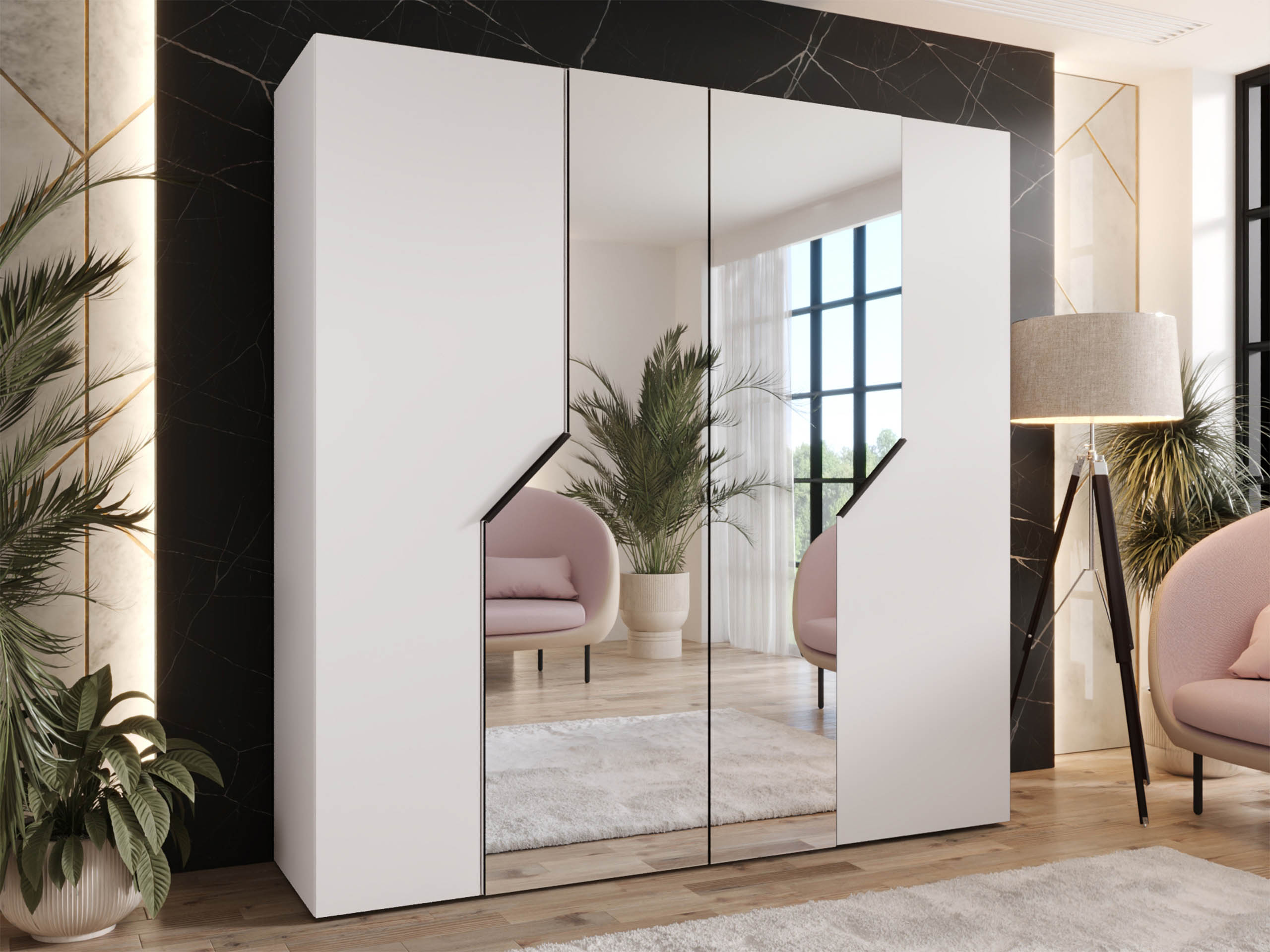 Ντουλάπα Hartford 598 (Άσπρο)