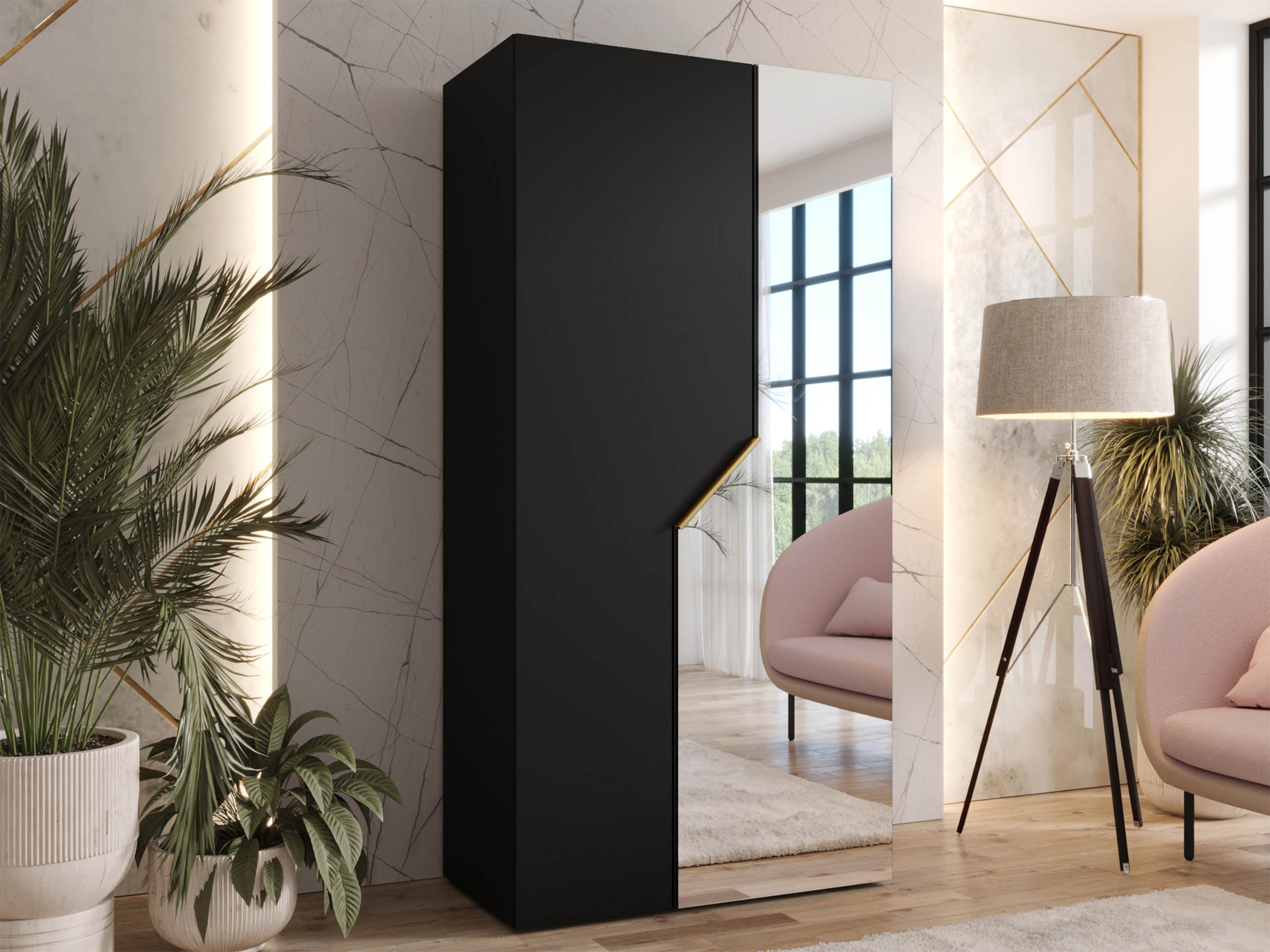 Wardrobe Hartford 597 (Black)