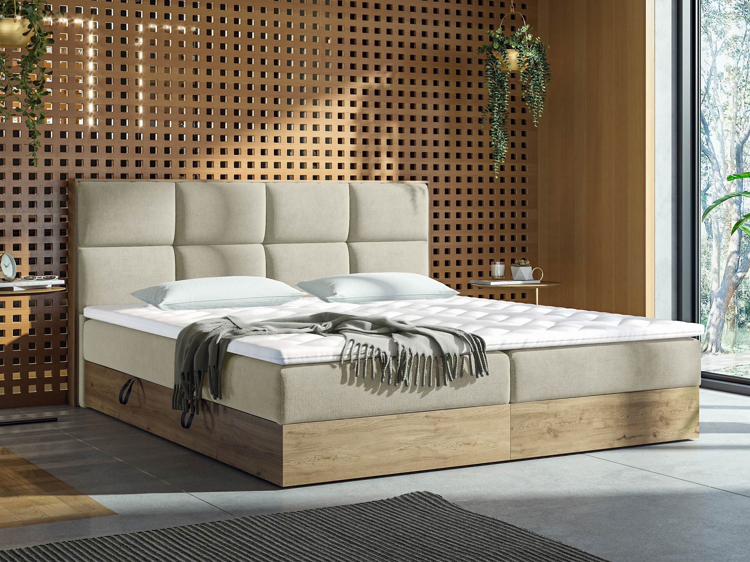 Continental bed ComfiDream Miraena (Golden oak + Soro 21)