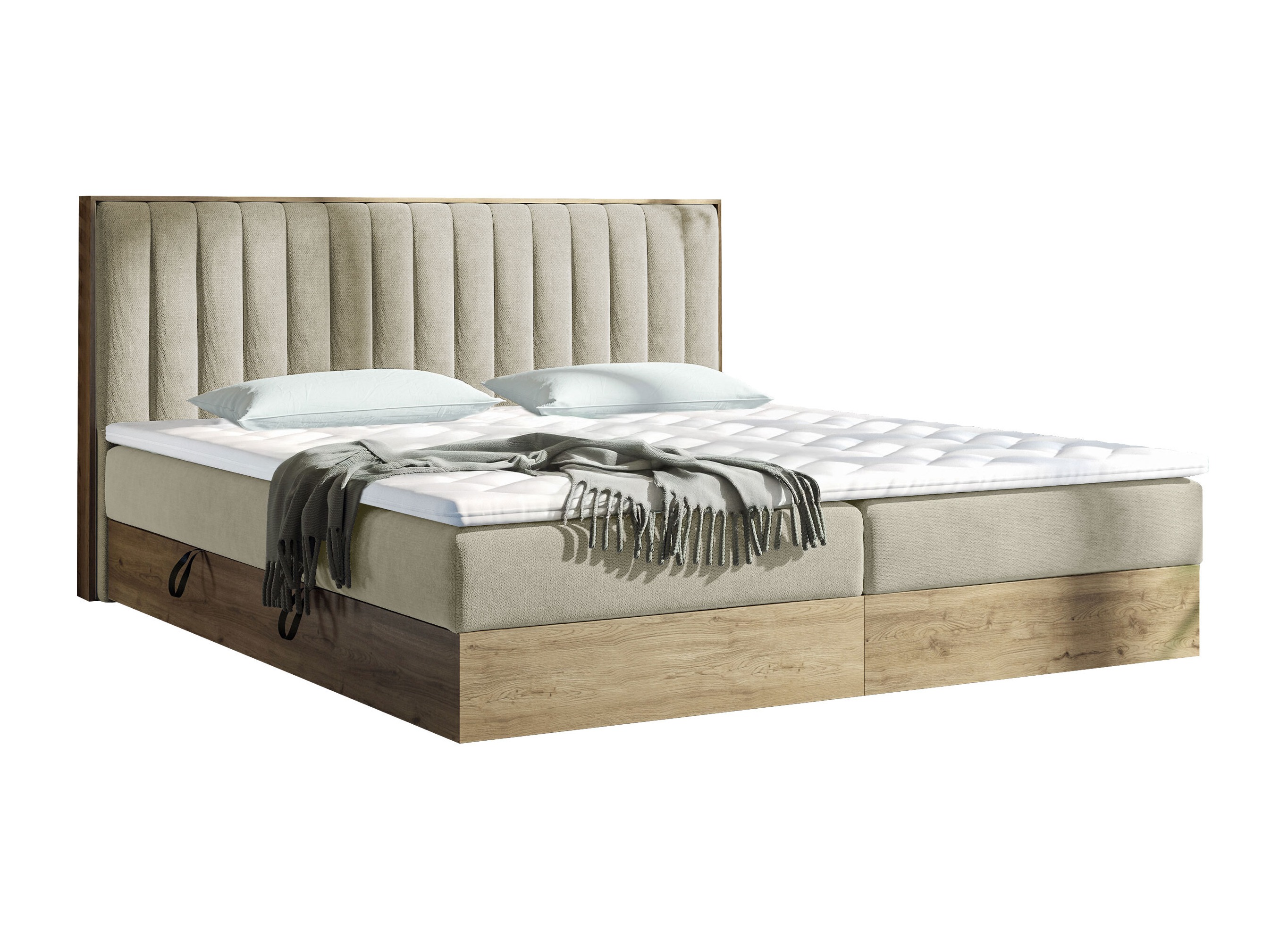 Continental bed ComfiDream Odelra (Golden oak + Soro 21)