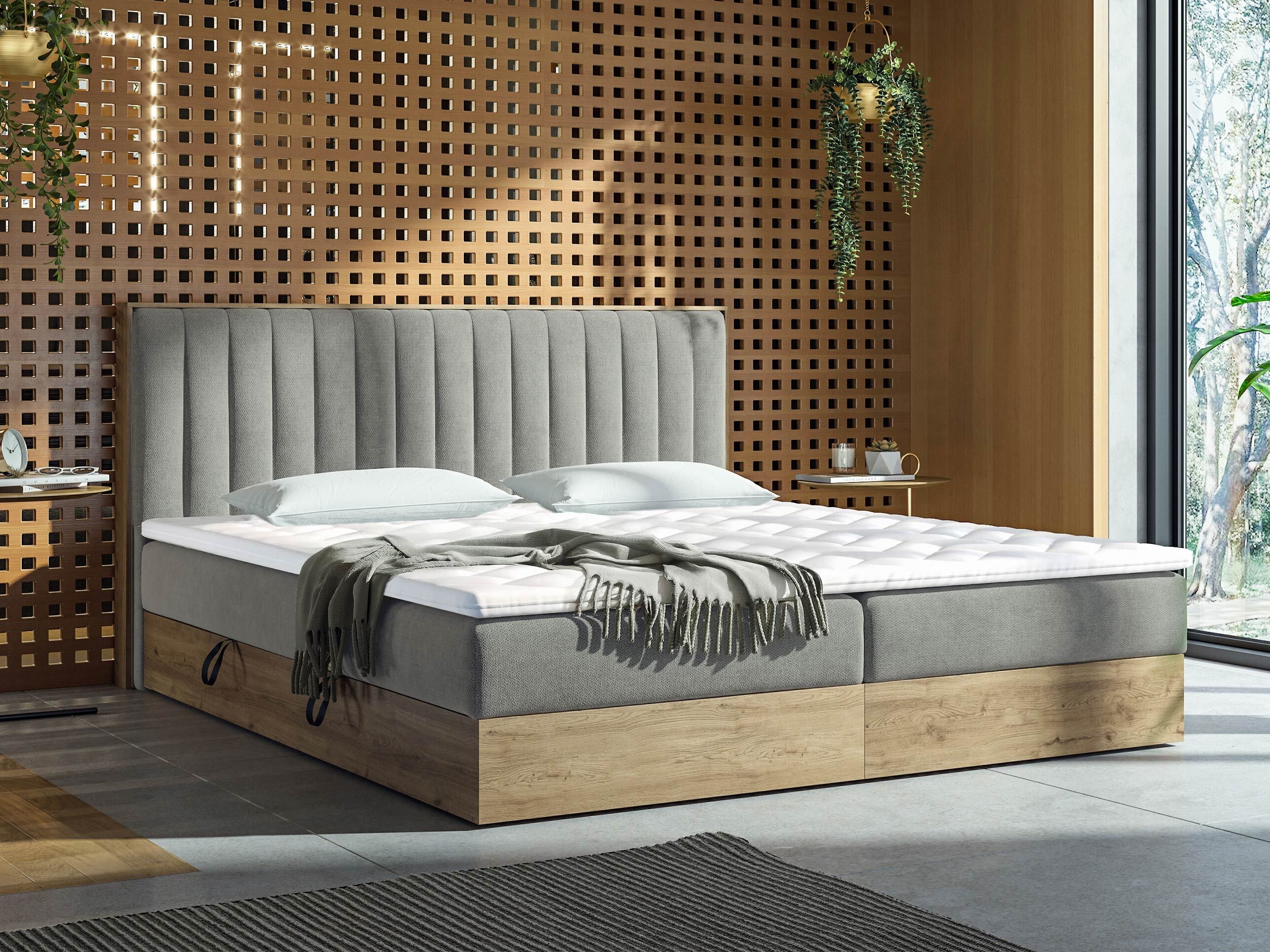 Continental bed ComfiDream Odelra (Golden oak + Soro 90)