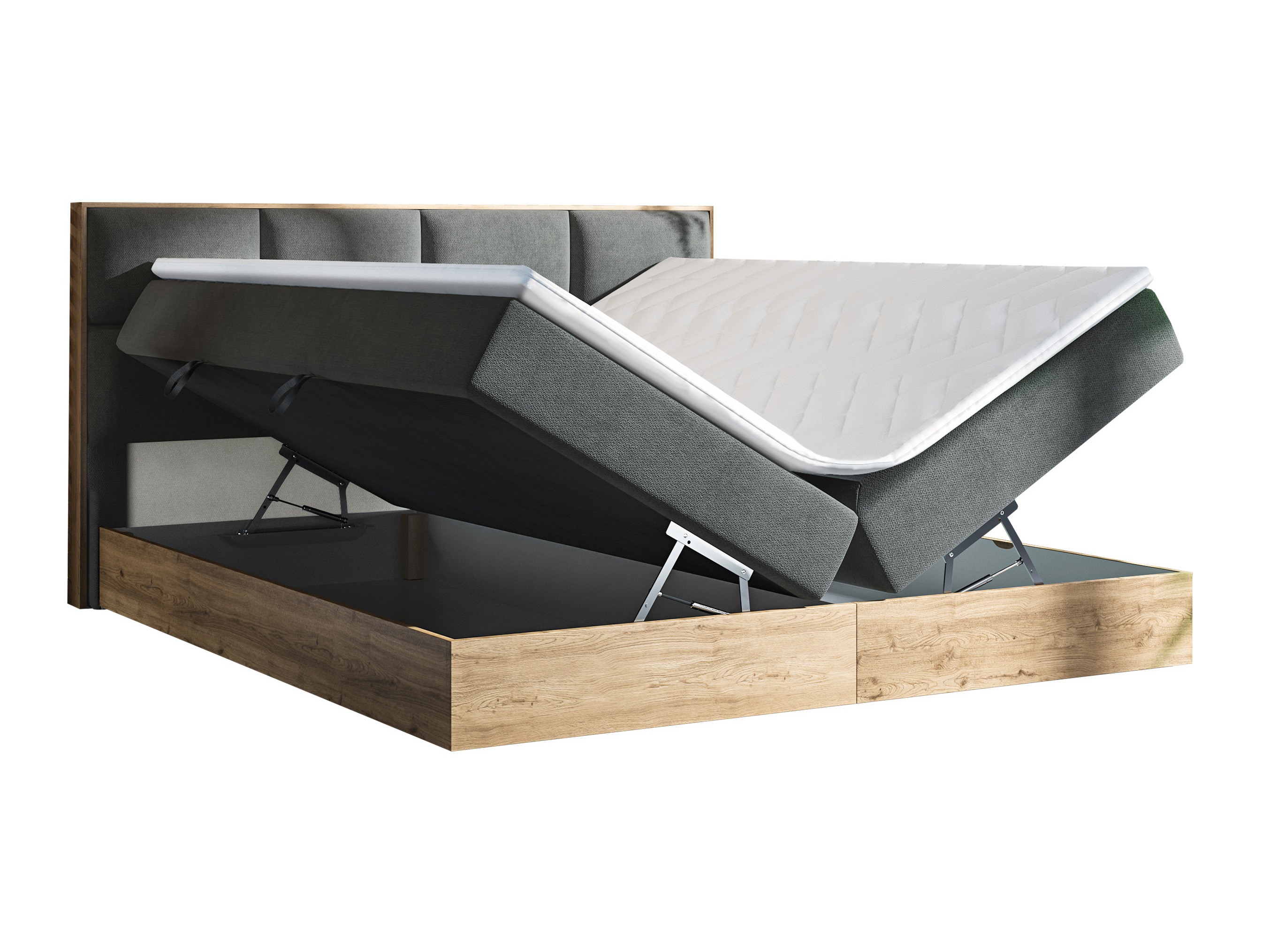 Κρεβάτι continental ComfiDream Miraena (Χρυσή βελανιδιά + Soro 100)