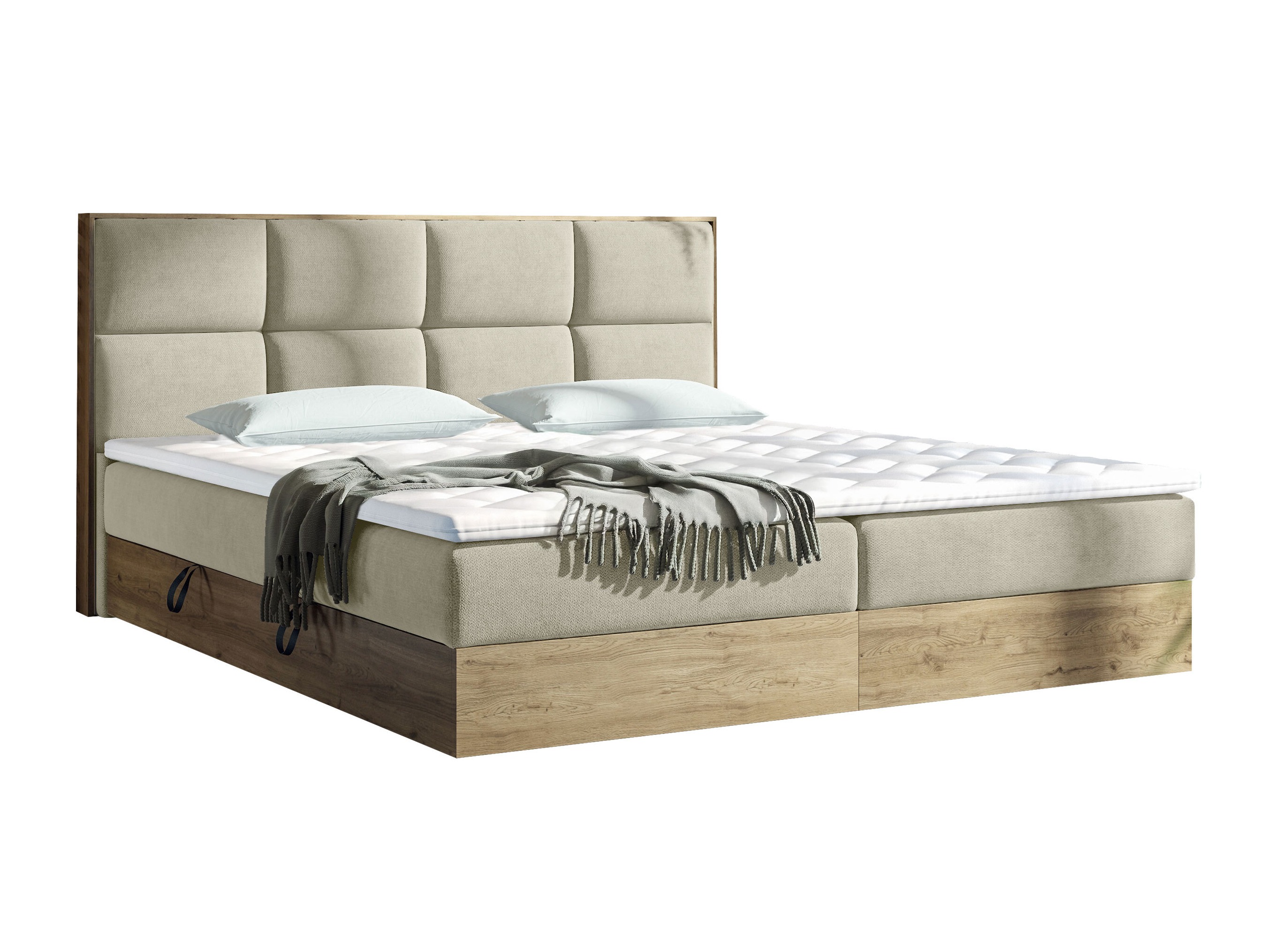 Κρεβάτι continental ComfiDream Miraena (Χρυσή βελανιδιά + Soro 21)