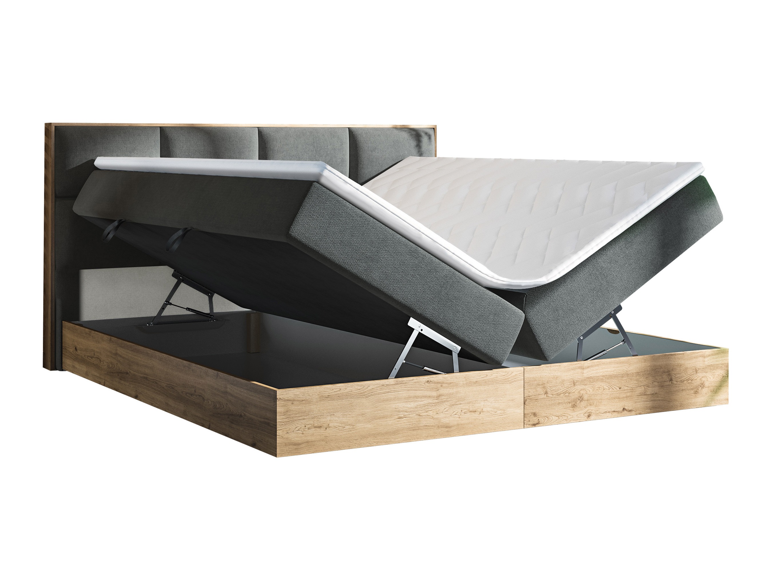 Κρεβάτι continental ComfiDream Miraena (Χρυσή βελανιδιά + Soro 28)