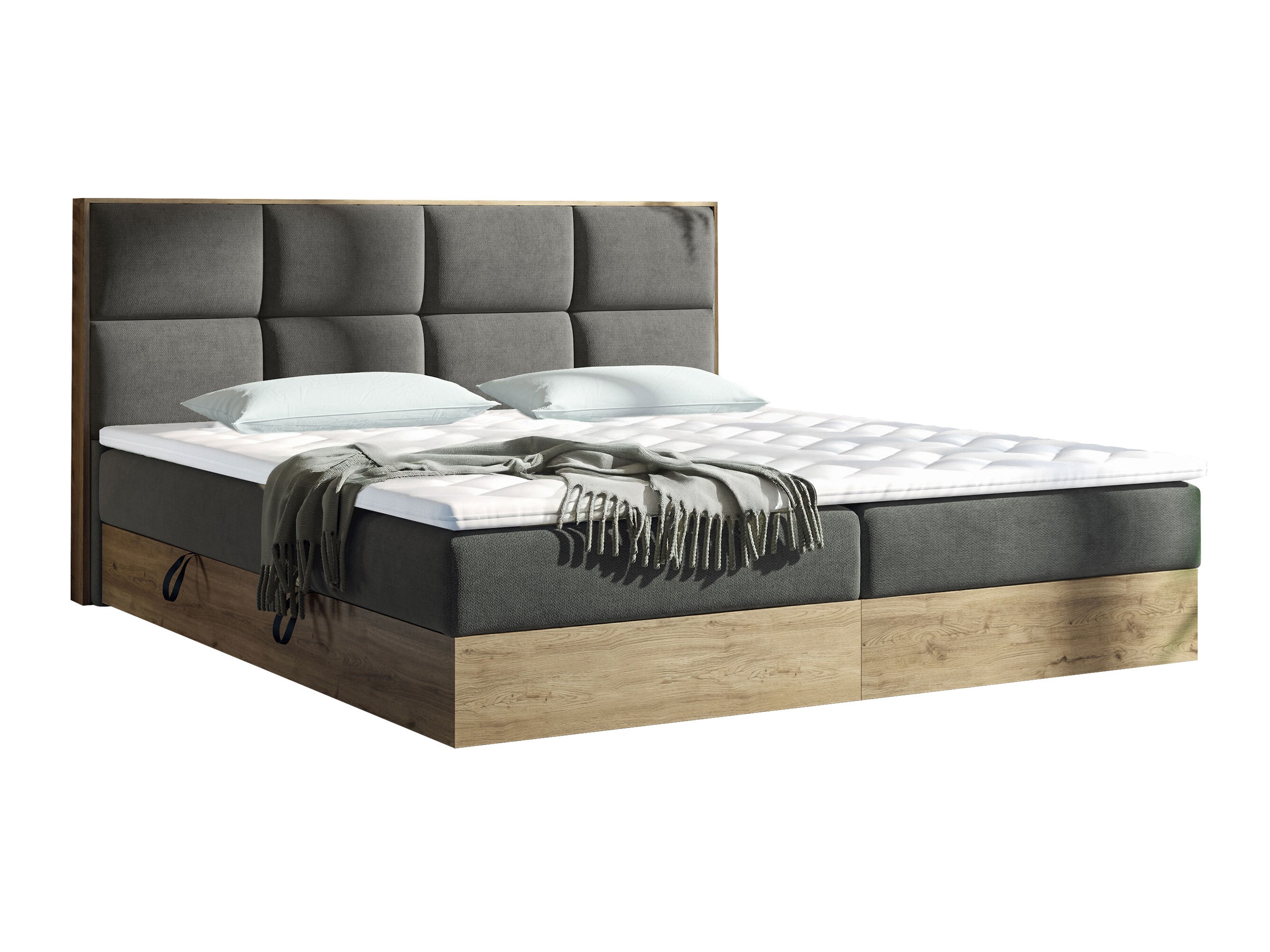 Κρεβάτι continental ComfiDream Miraena (Χρυσή βελανιδιά + Soro 97)