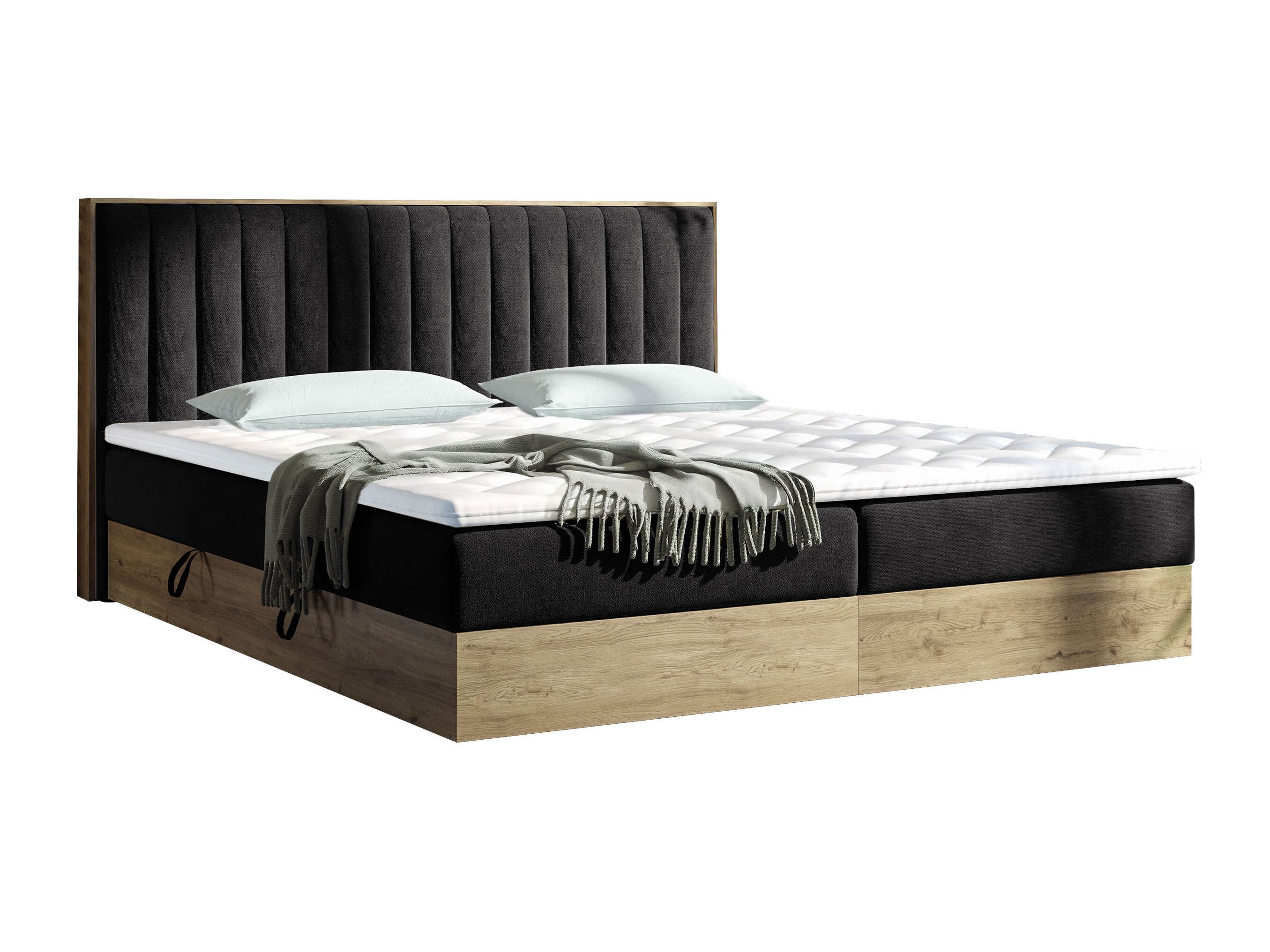 Κρεβάτι continental ComfiDream Odelra (Χρυσή βελανιδιά + Soro 100)