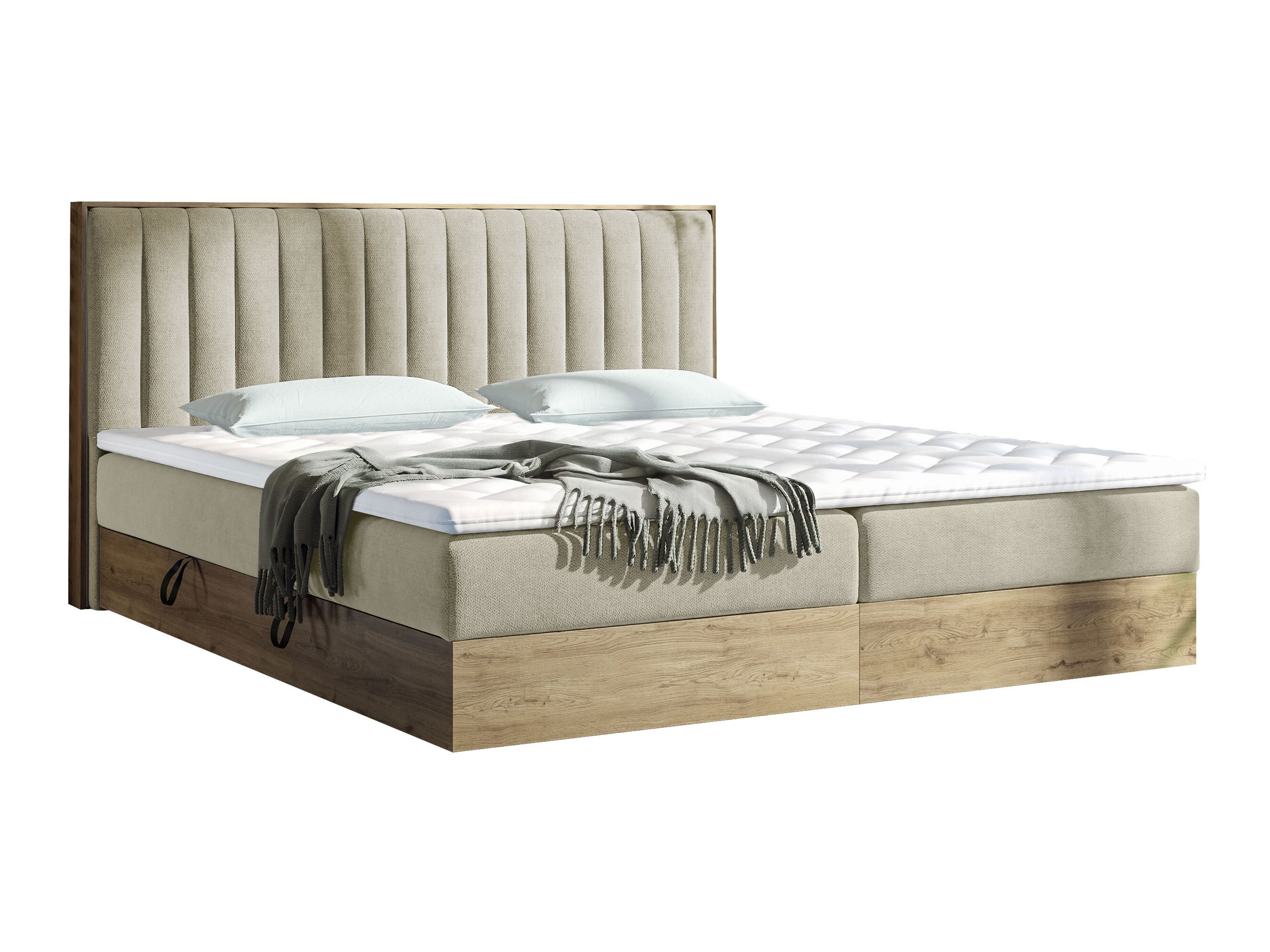 Κρεβάτι continental ComfiDream Odelra (Χρυσή βελανιδιά + Soro 21)