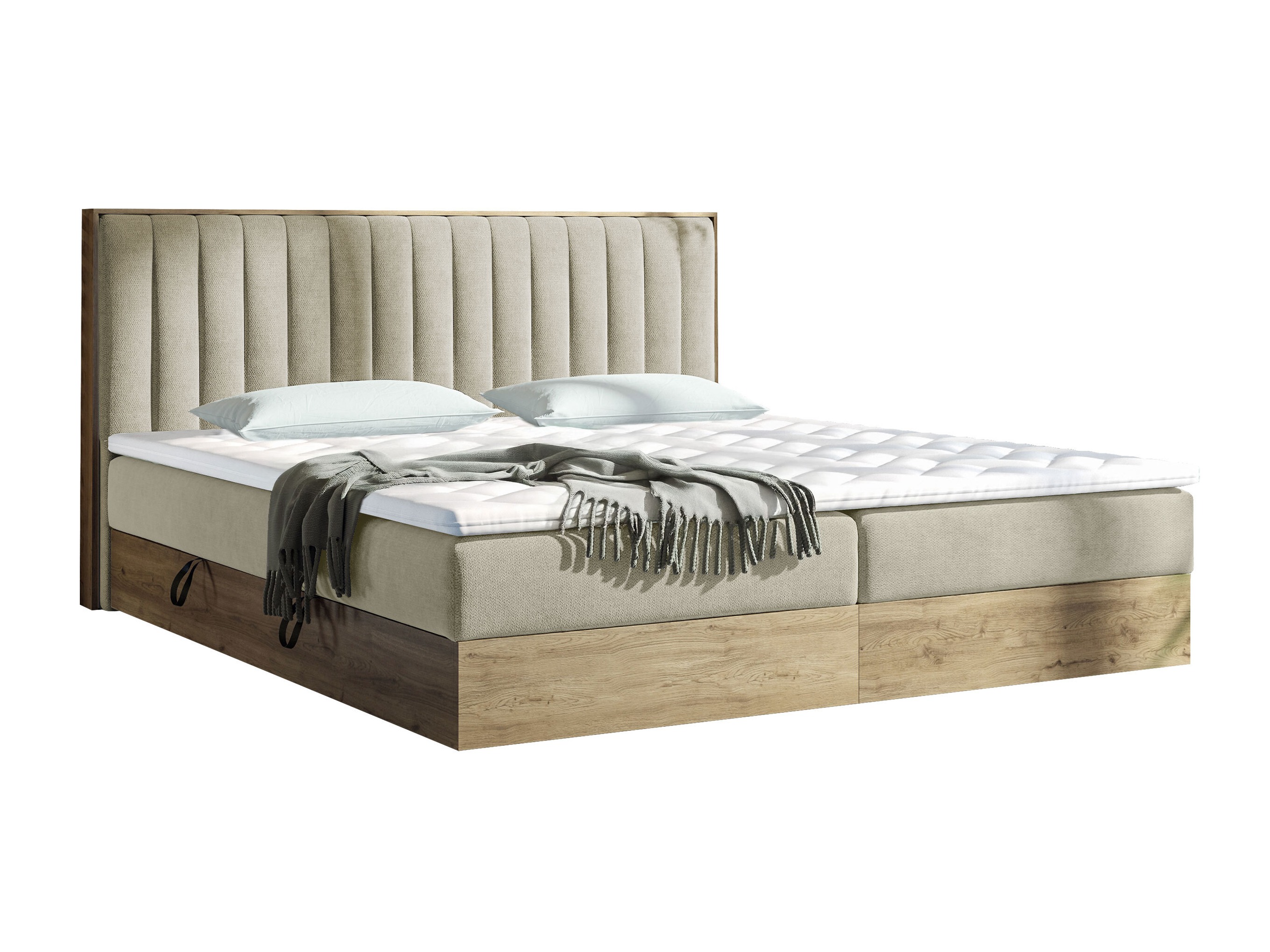 Κρεβάτι continental ComfiDream Odelra (Χρυσή βελανιδιά + Soro 21)