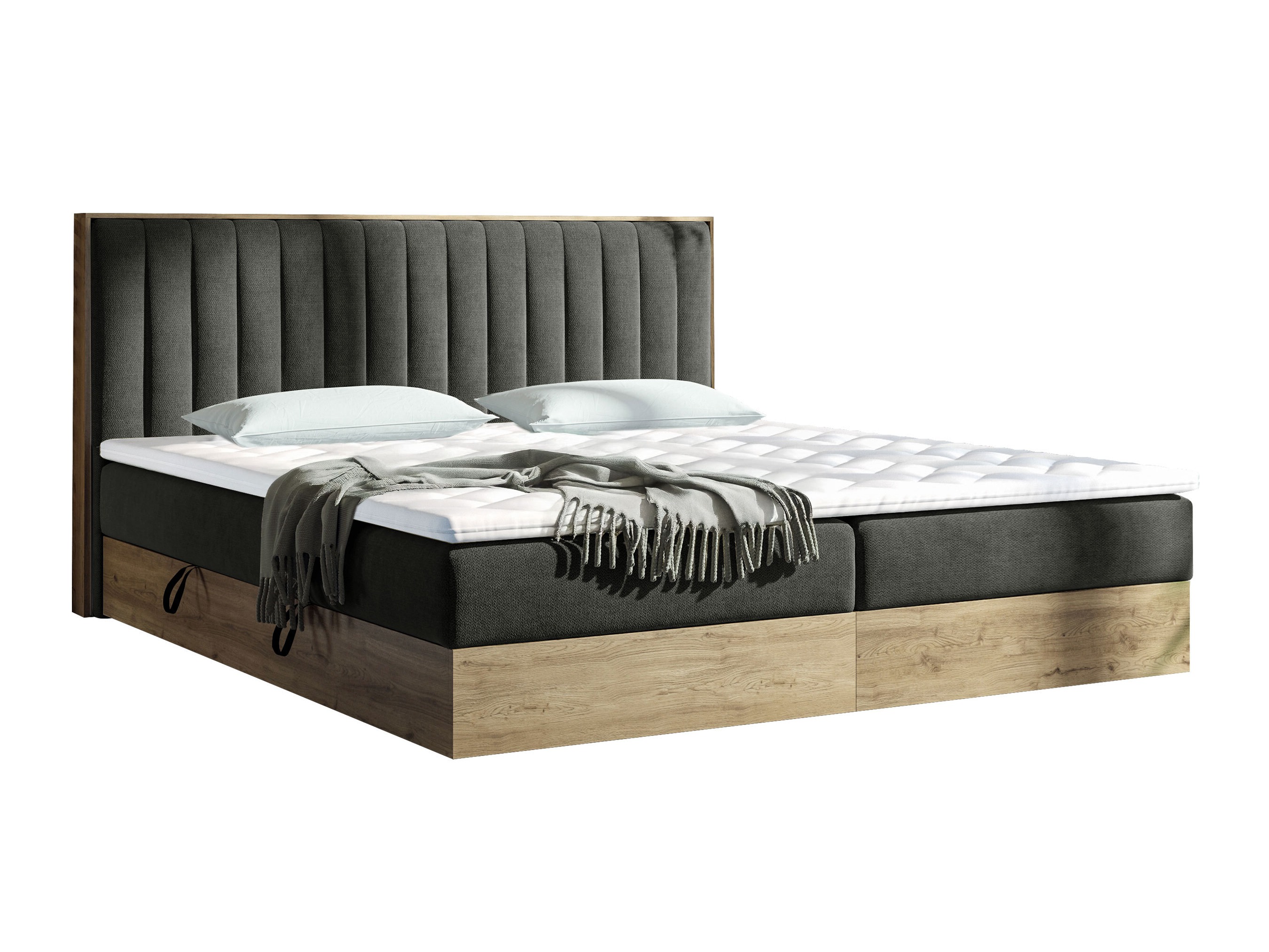Κρεβάτι continental ComfiDream Odelra (Χρυσή βελανιδιά + Soro 24)
