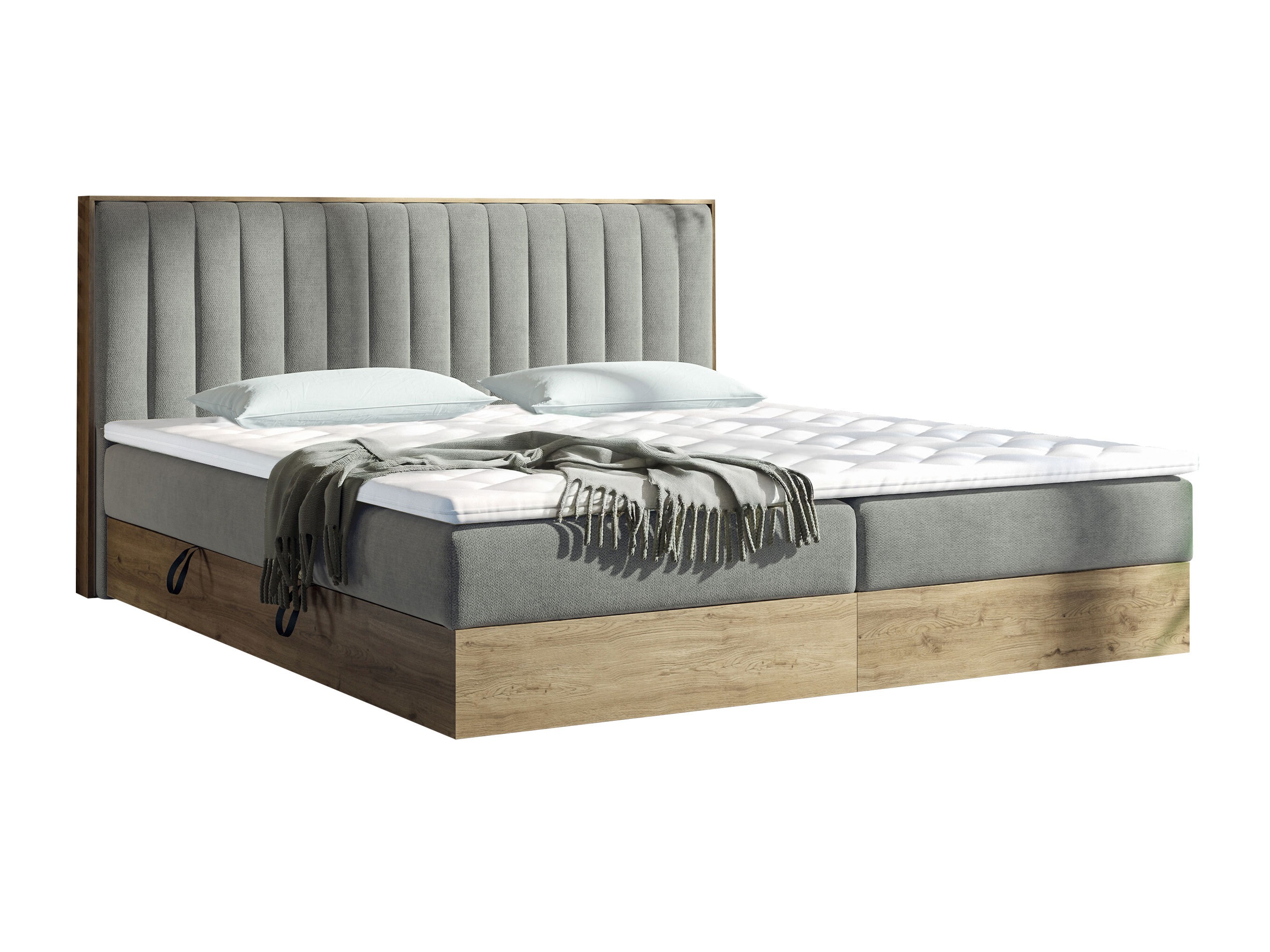 Κρεβάτι continental ComfiDream Odelra (Χρυσή βελανιδιά + Soro 90)