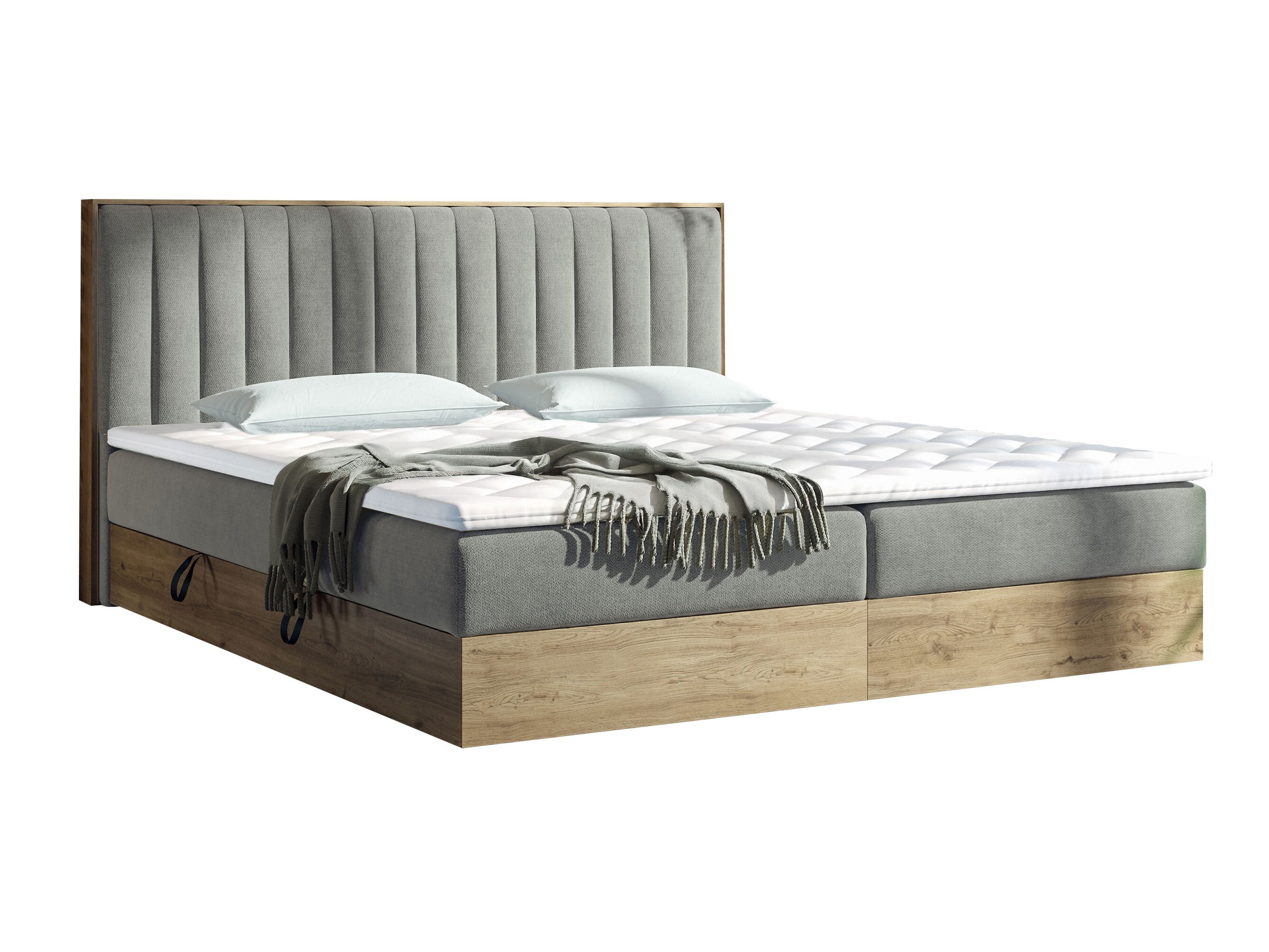 Κρεβάτι continental ComfiDream Odelra (Χρυσή βελανιδιά + Soro 90)