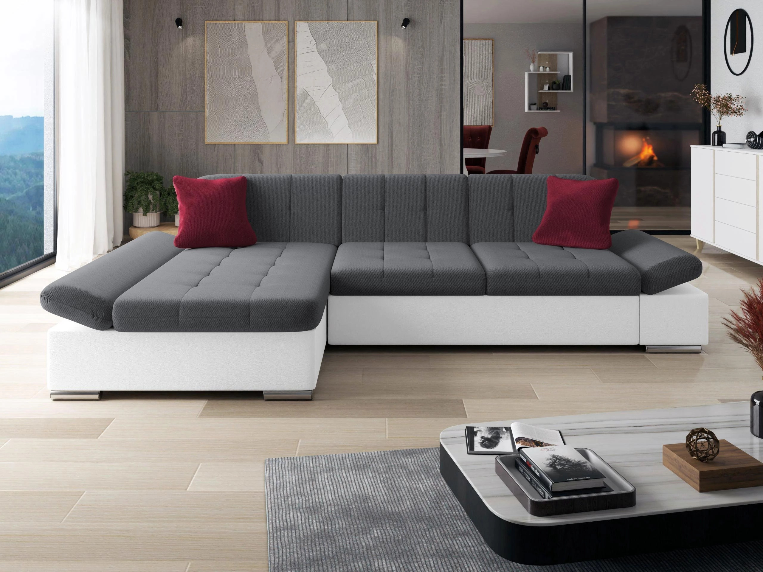 Γωνιακός Καναπές Comfivo Serenitas (Soft 017 + Kronos 22 + Kronos 02)