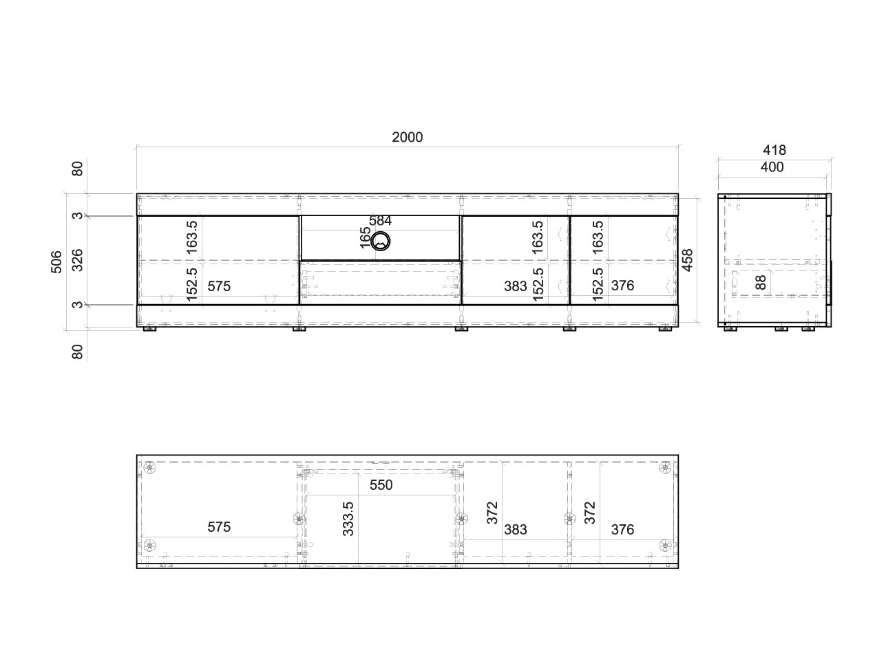 Έπιπλο τηλεόρασης Orlcali 101