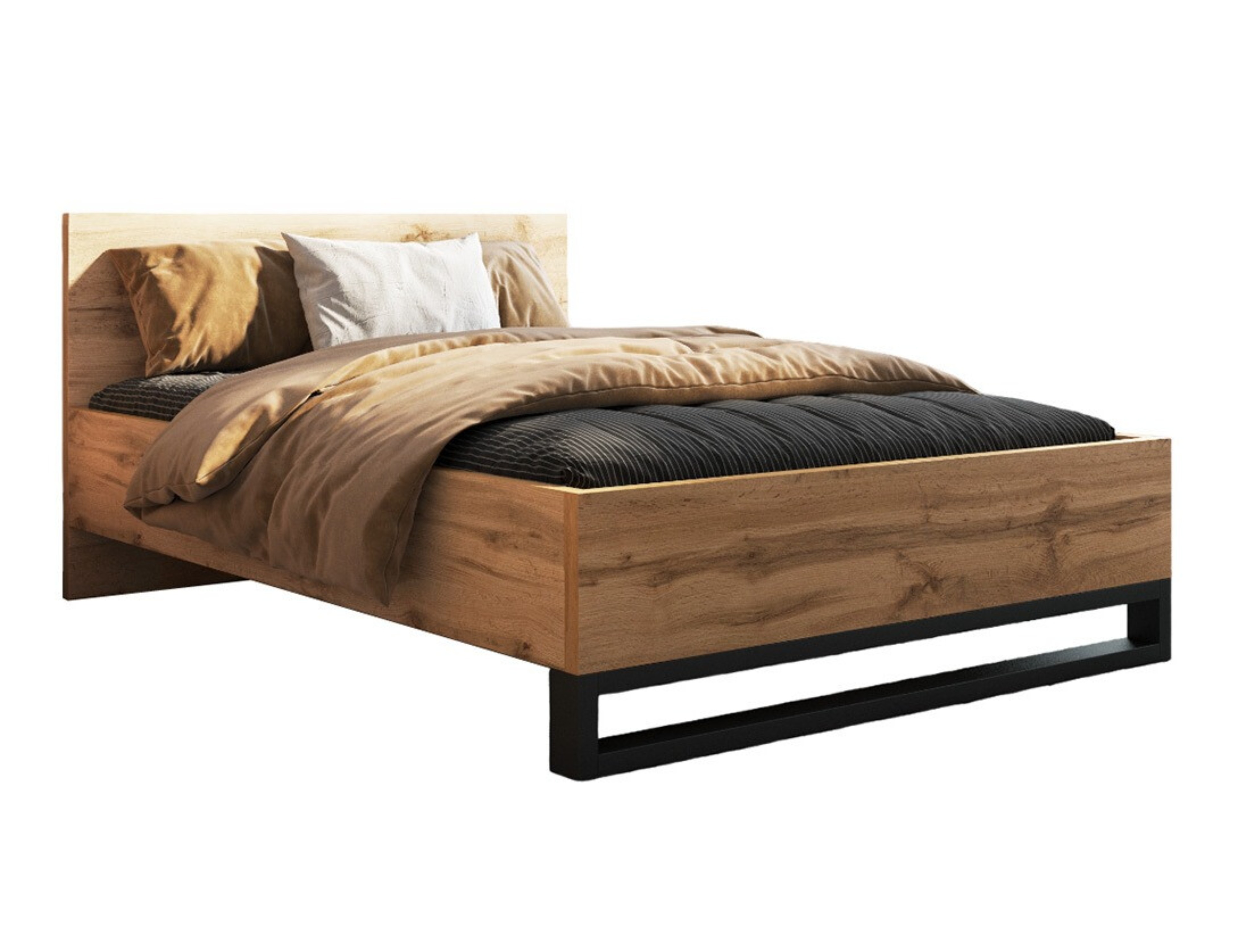 Bed Avicavu 118 (Wotan Oak + Black)