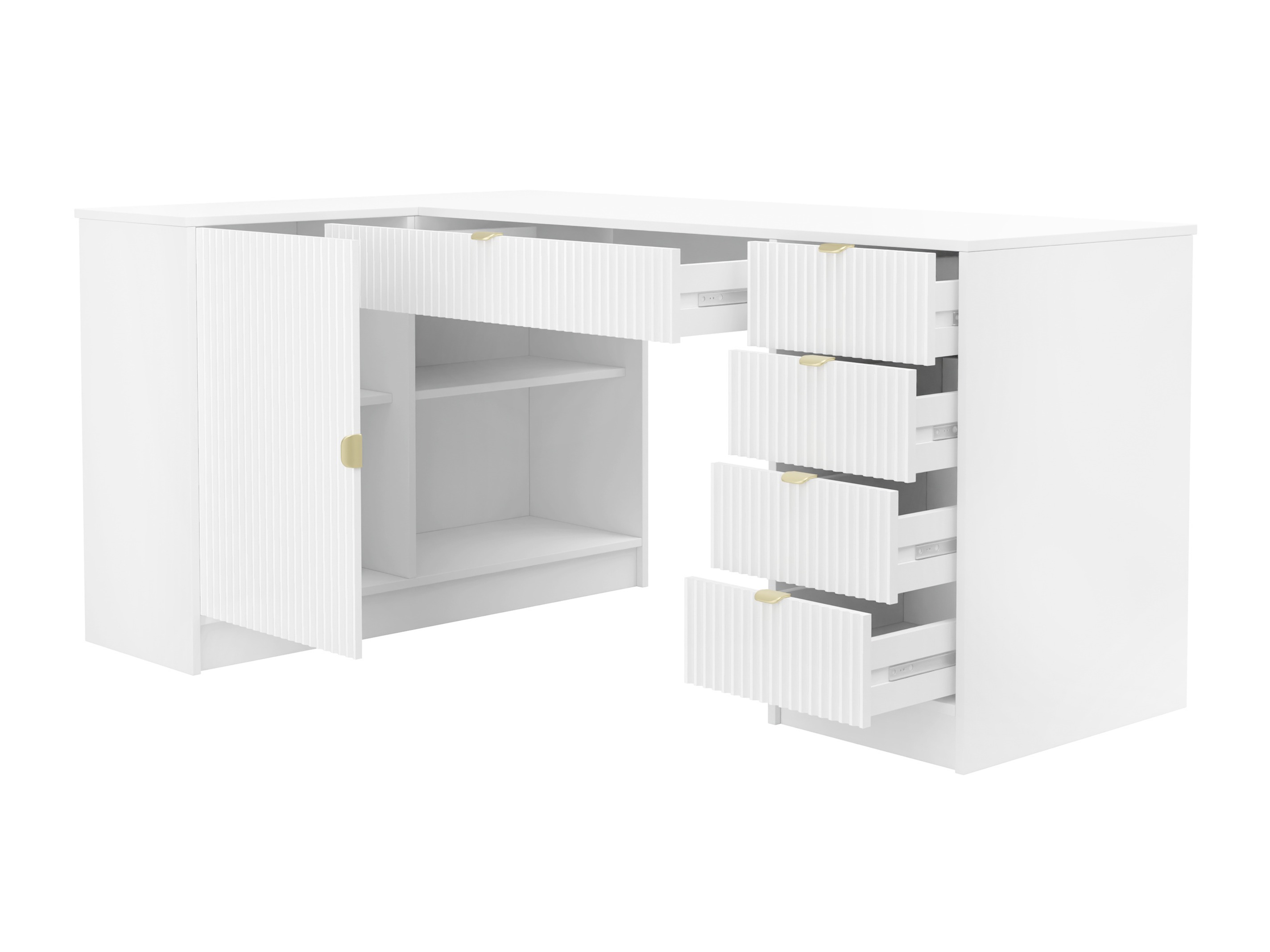 Corner desk Comfivo Papilio II (Oak)