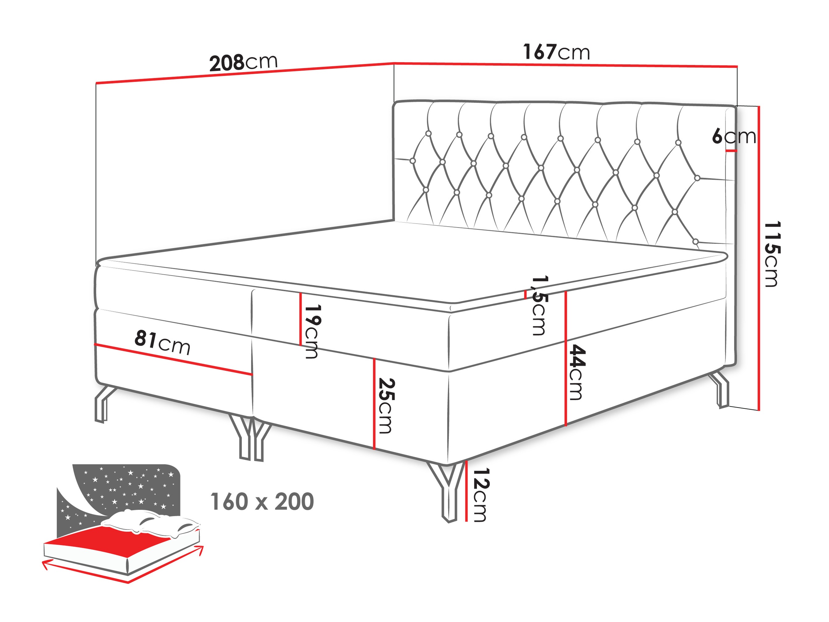 Continental bed Focus (Fresh 01)