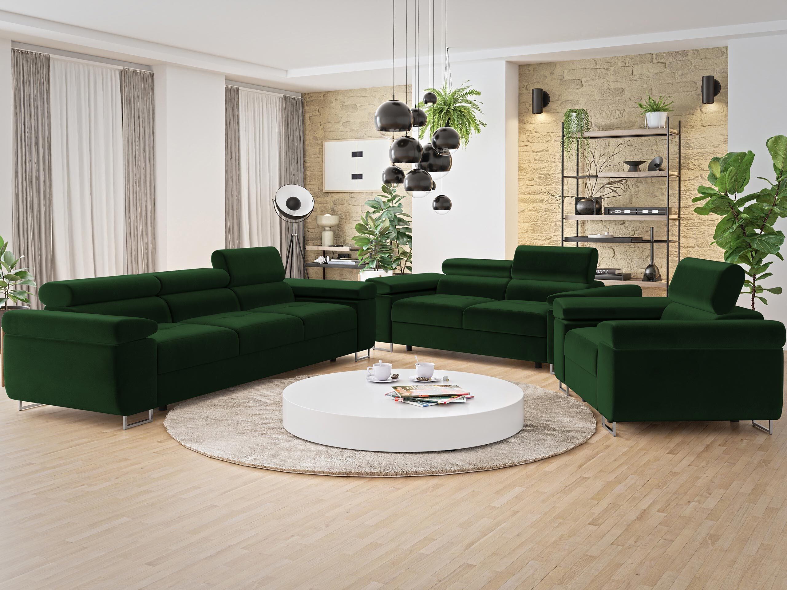 Σετ ταπετσαρισμένων επίπλων Comfivo Vinetum (Polo 889)