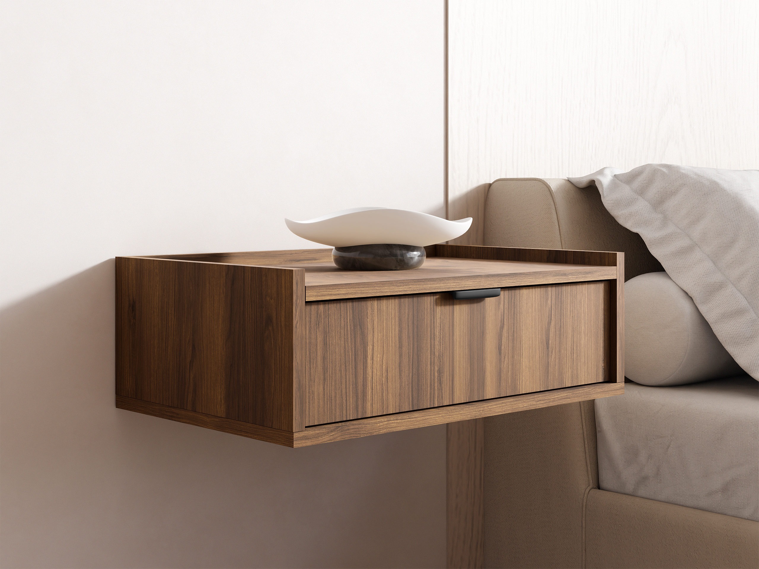 Bedside table Studos I (Walnut)