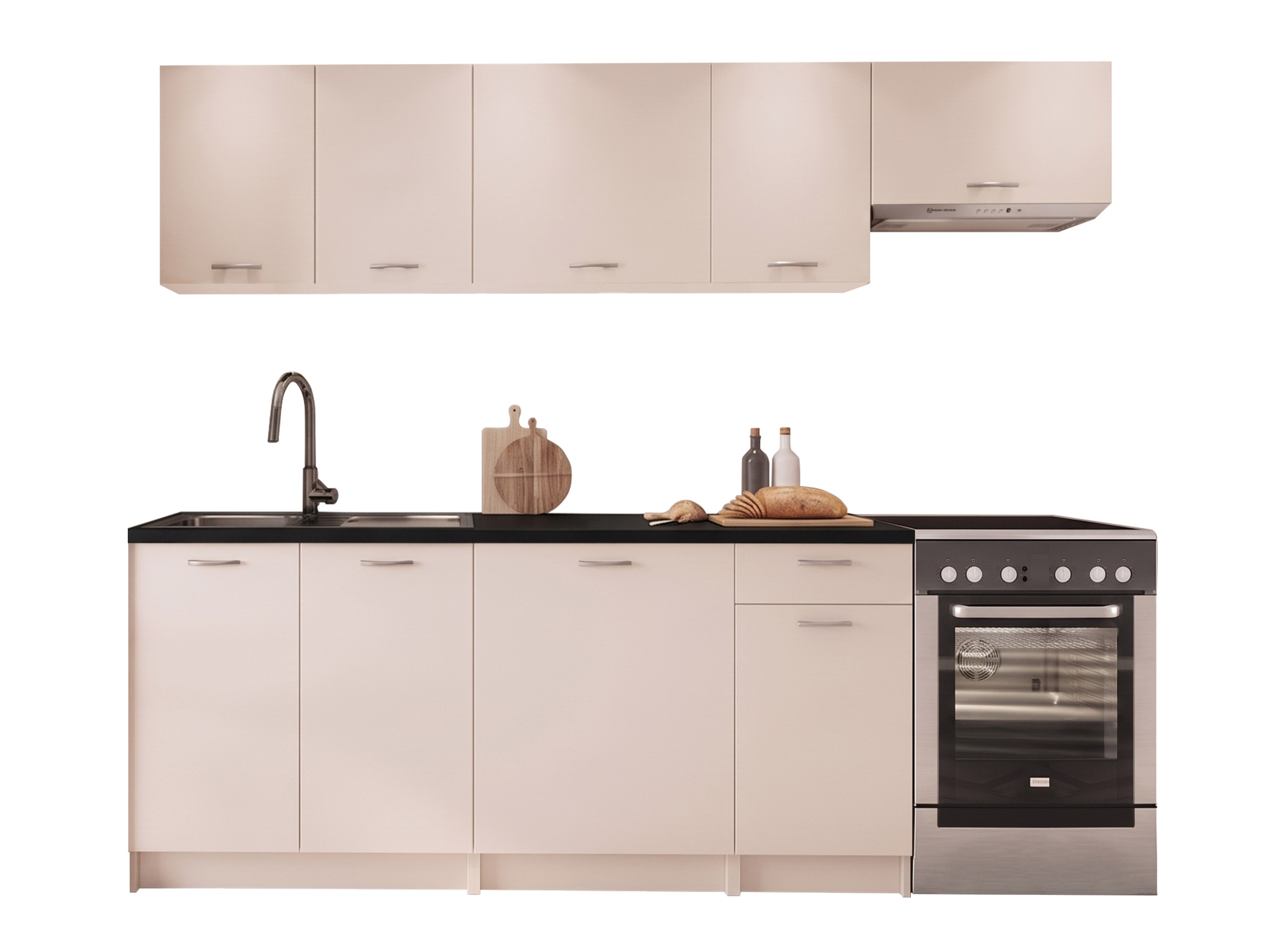 Kitchen set Ota II (Cashmere + Black)