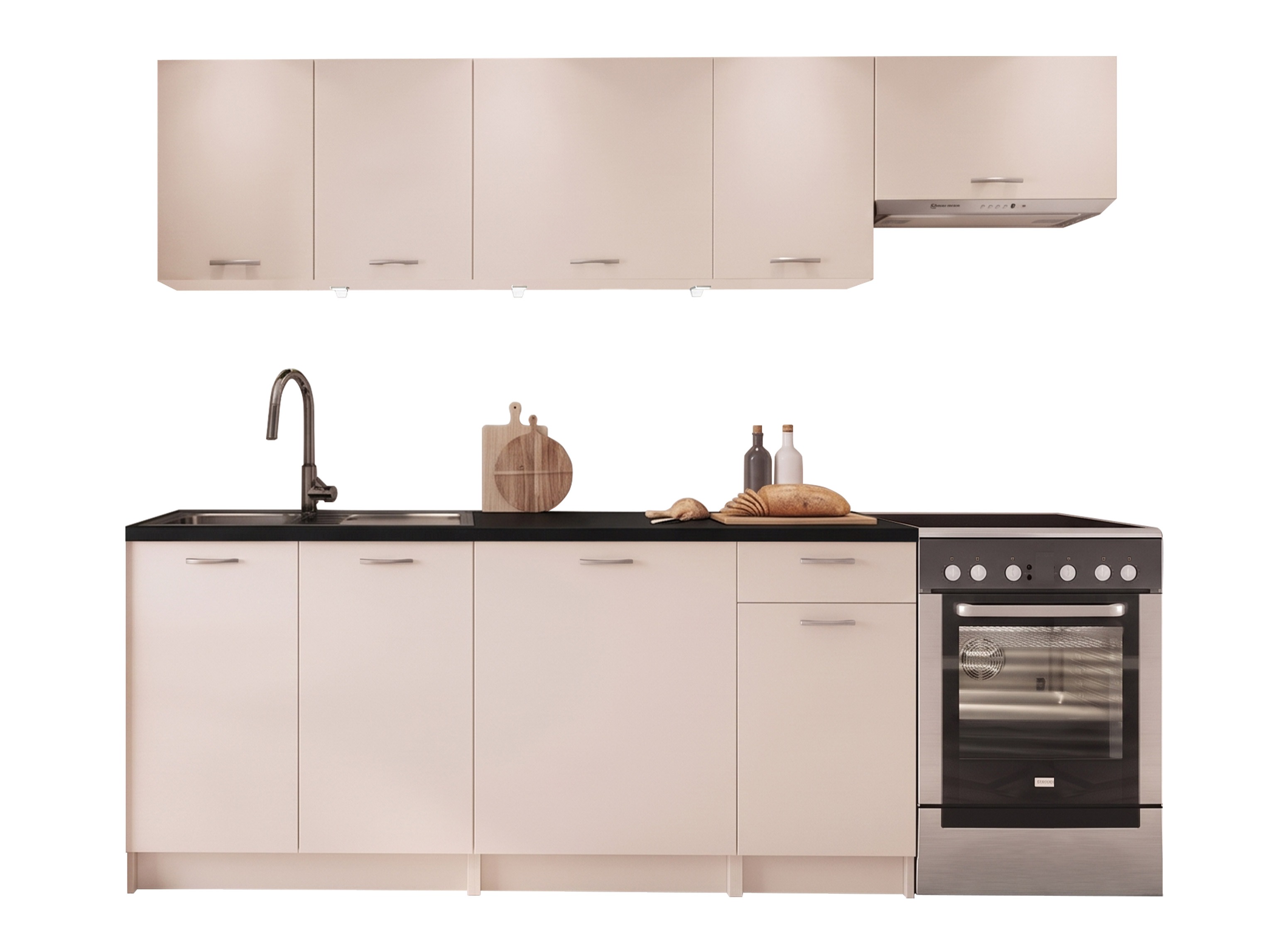 Kitchen set Ota II (Cashmere + Black)