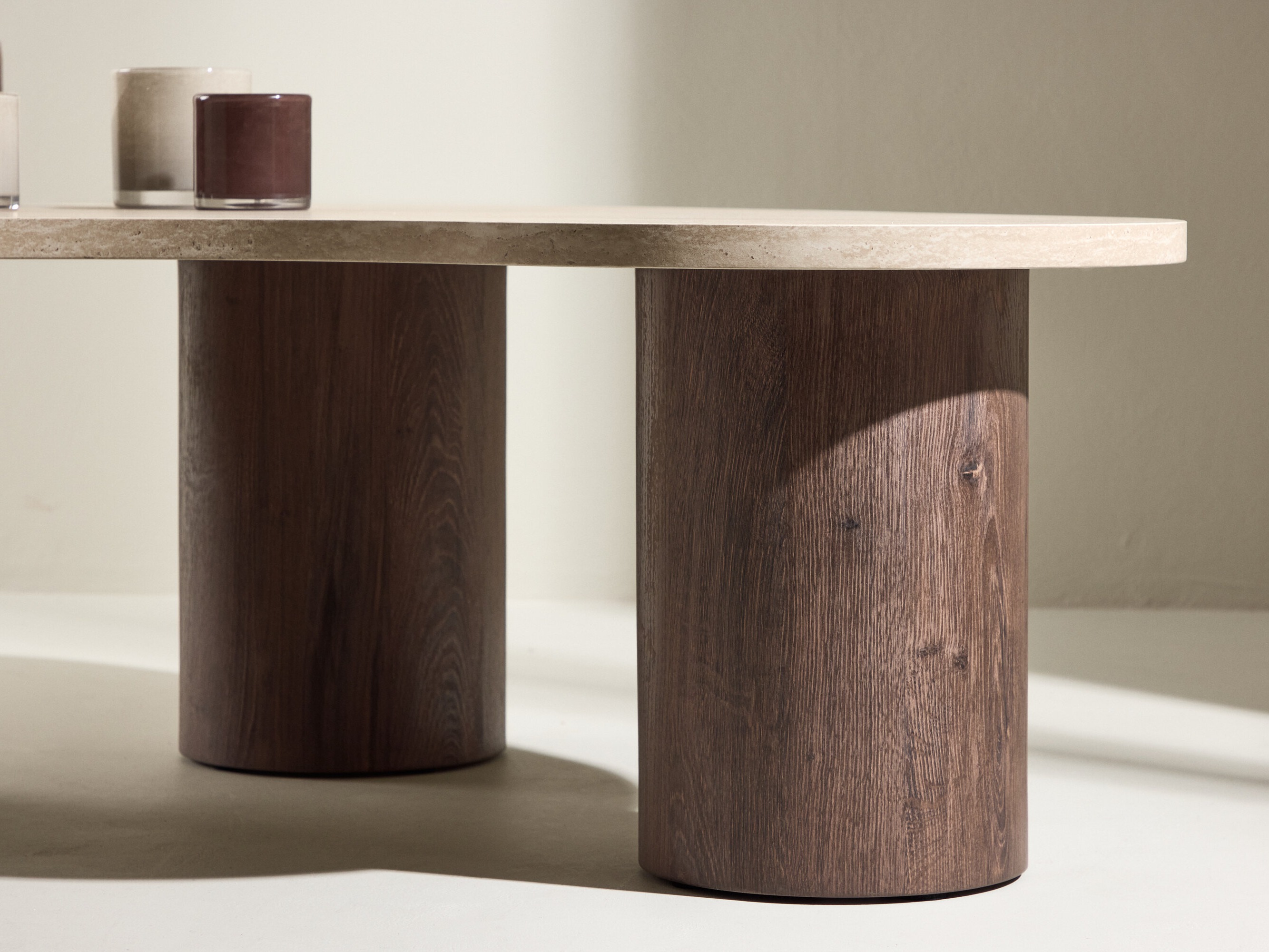 Coffee table Dallas 5282 (Beige + Dark brown)