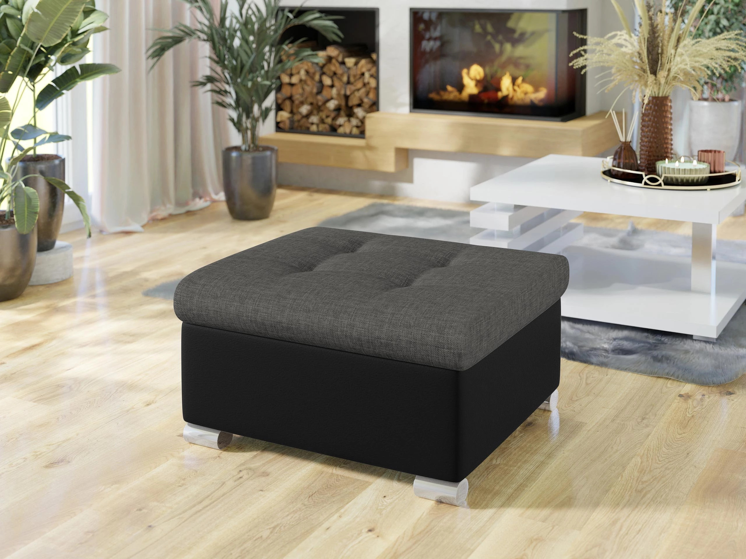 Σκαμπό σαλονιού Comfivo Gemma (Soft 011 + Lux 06)