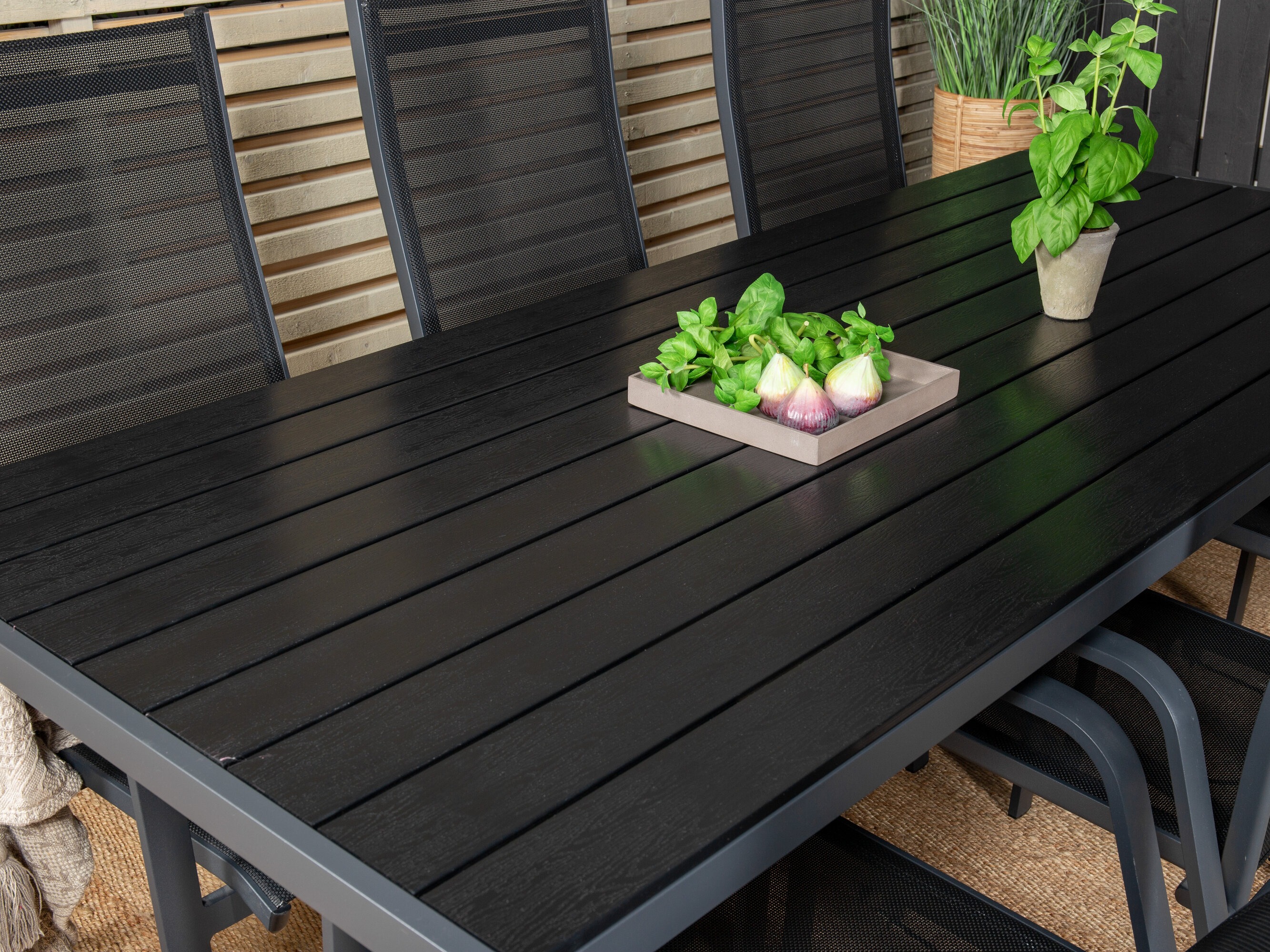 Σετ Τραπέζι και καρέκλες Dallas 5295 (Μαύρο)