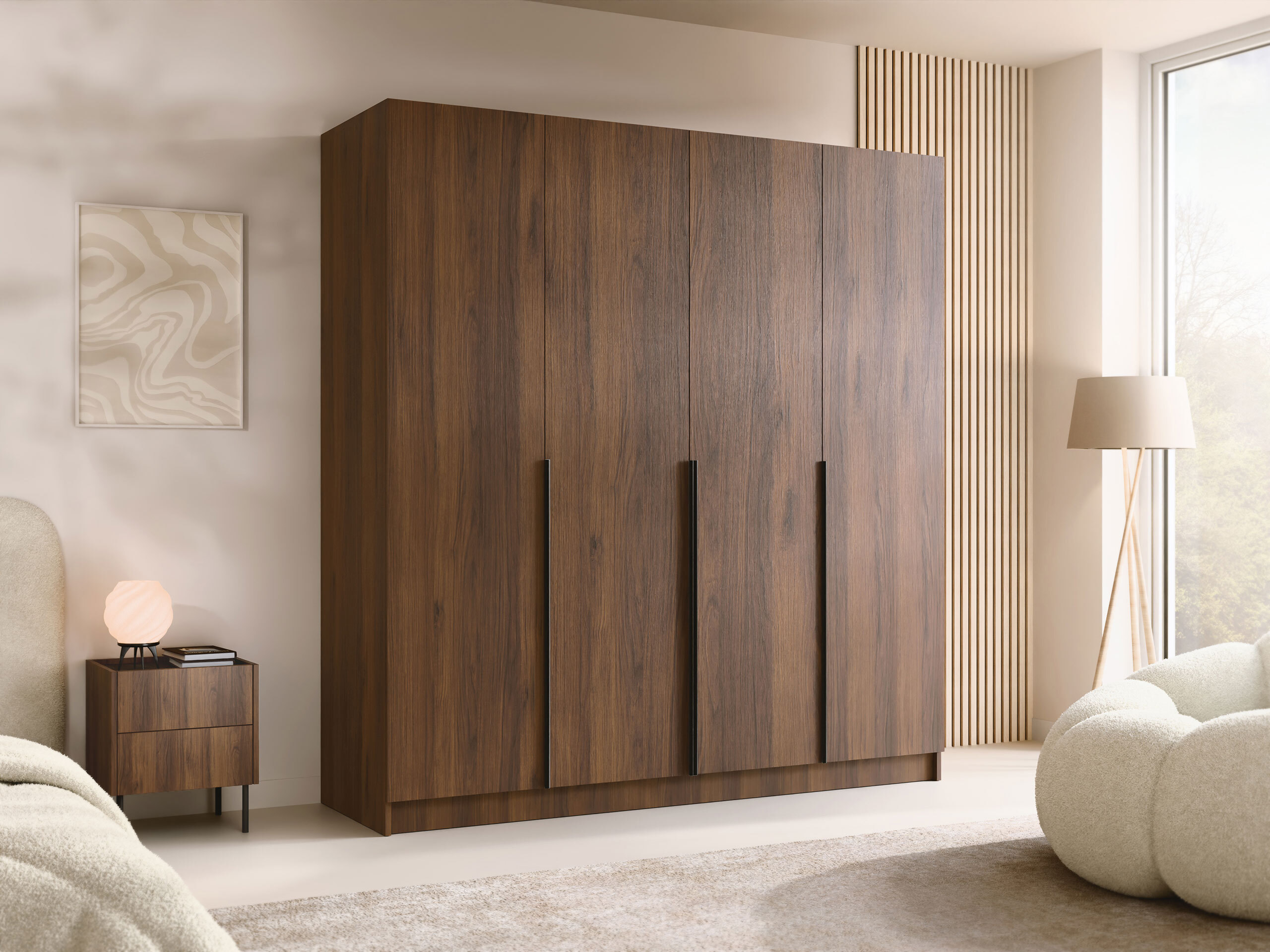 Wardrobe Closico Navor I (Walnut)