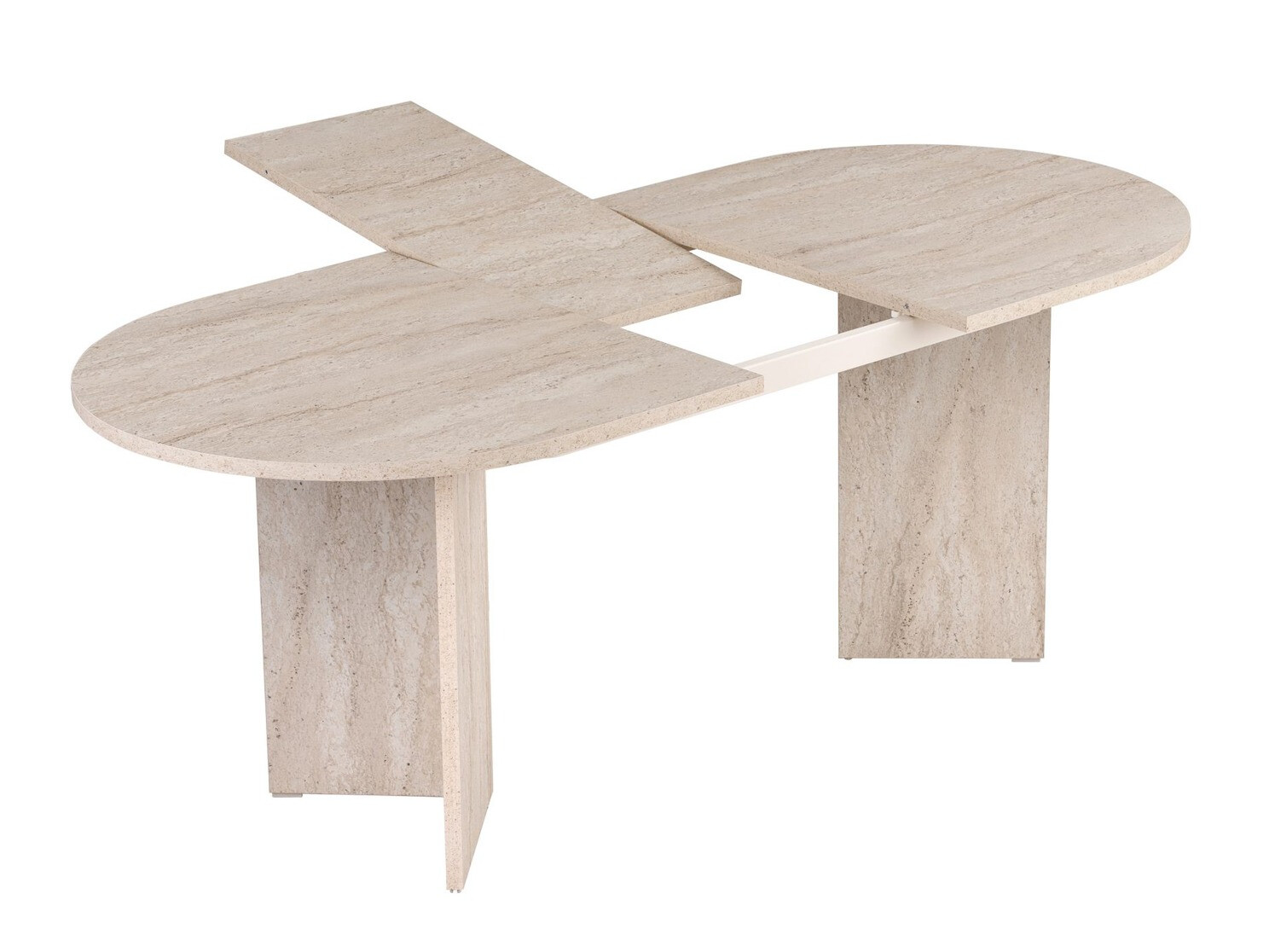 Τραπέζι Novato 146 (Ανοιχτό Travertine)