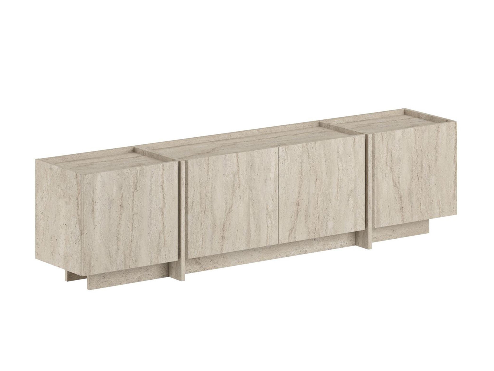 Έπιπλο τηλεόρασης Novato 152 (Ανοιχτό Travertine)