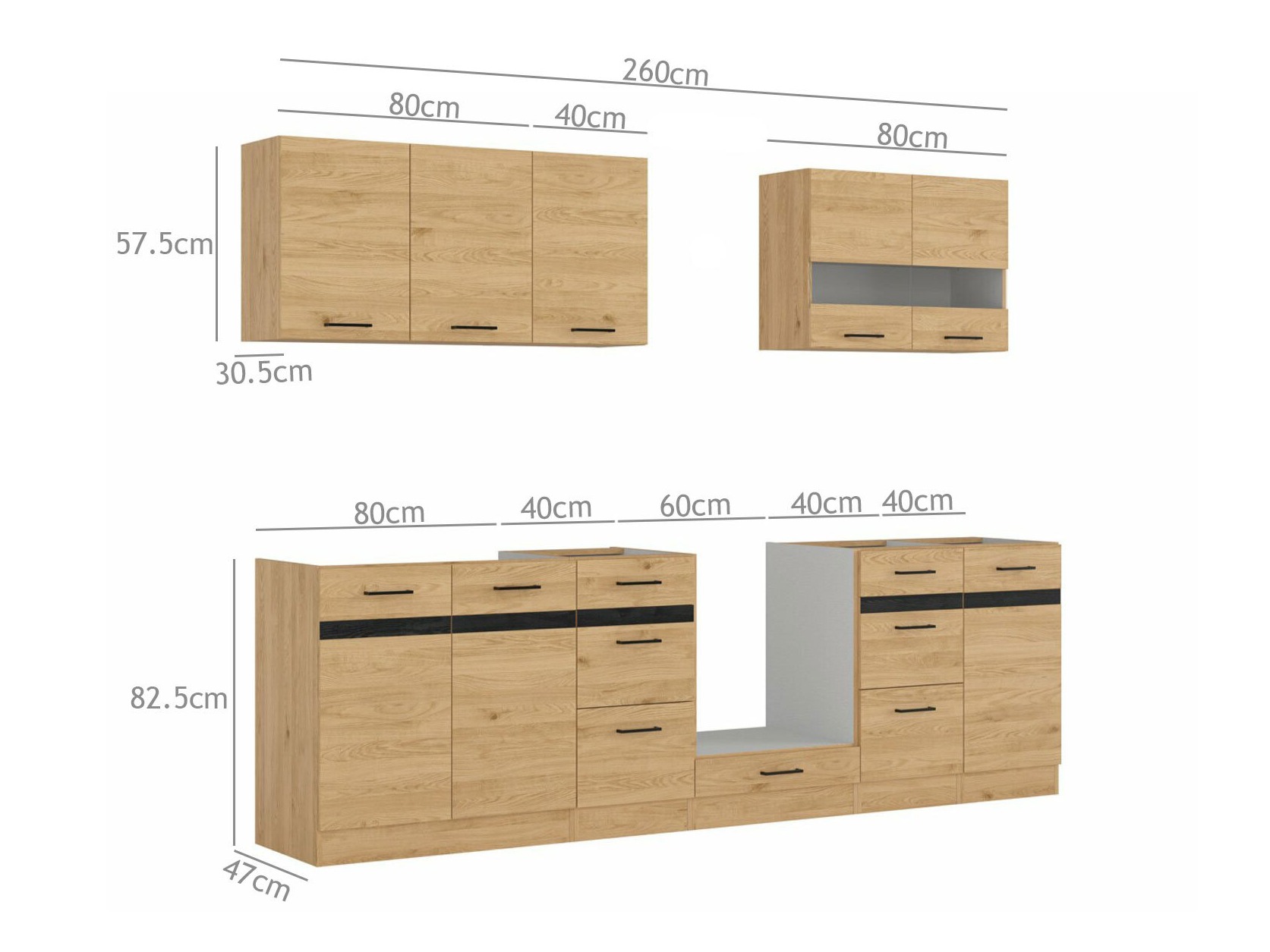 Modular kitchen set Berna 120