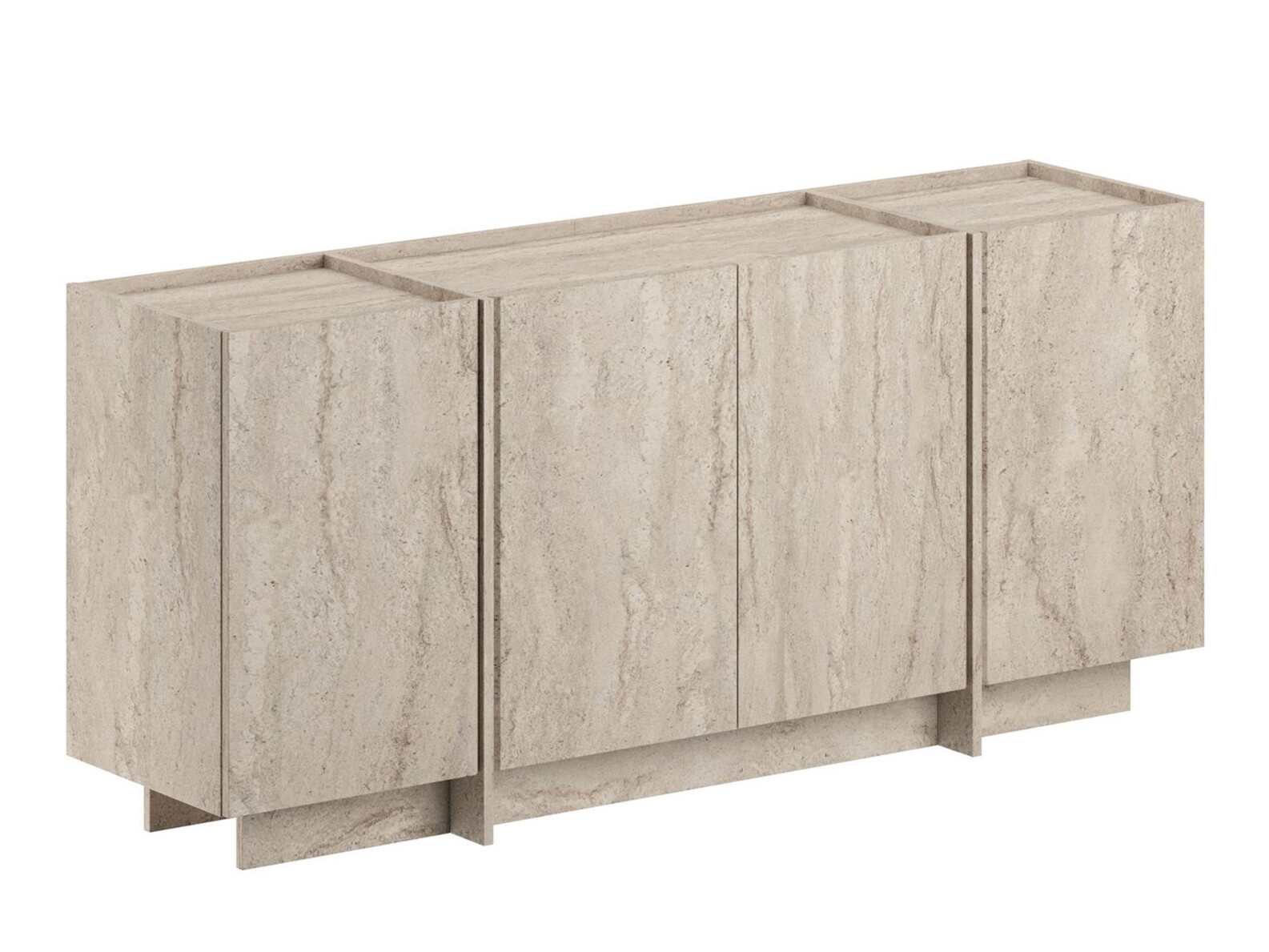 Μπουφέ Novato 153 (Ανοιχτό Travertine)