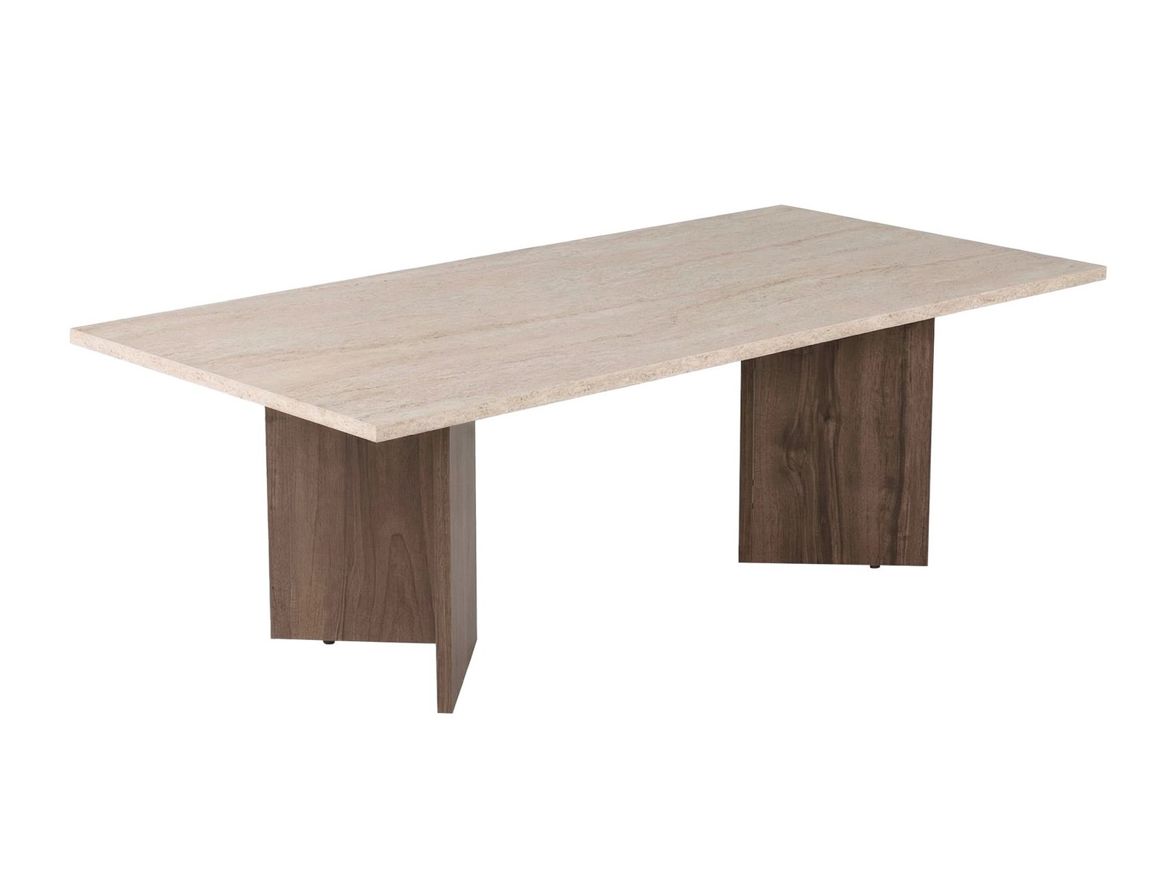Τραπεζάκι σαλονιού Novato 132 (Travertine + Καρυδί)